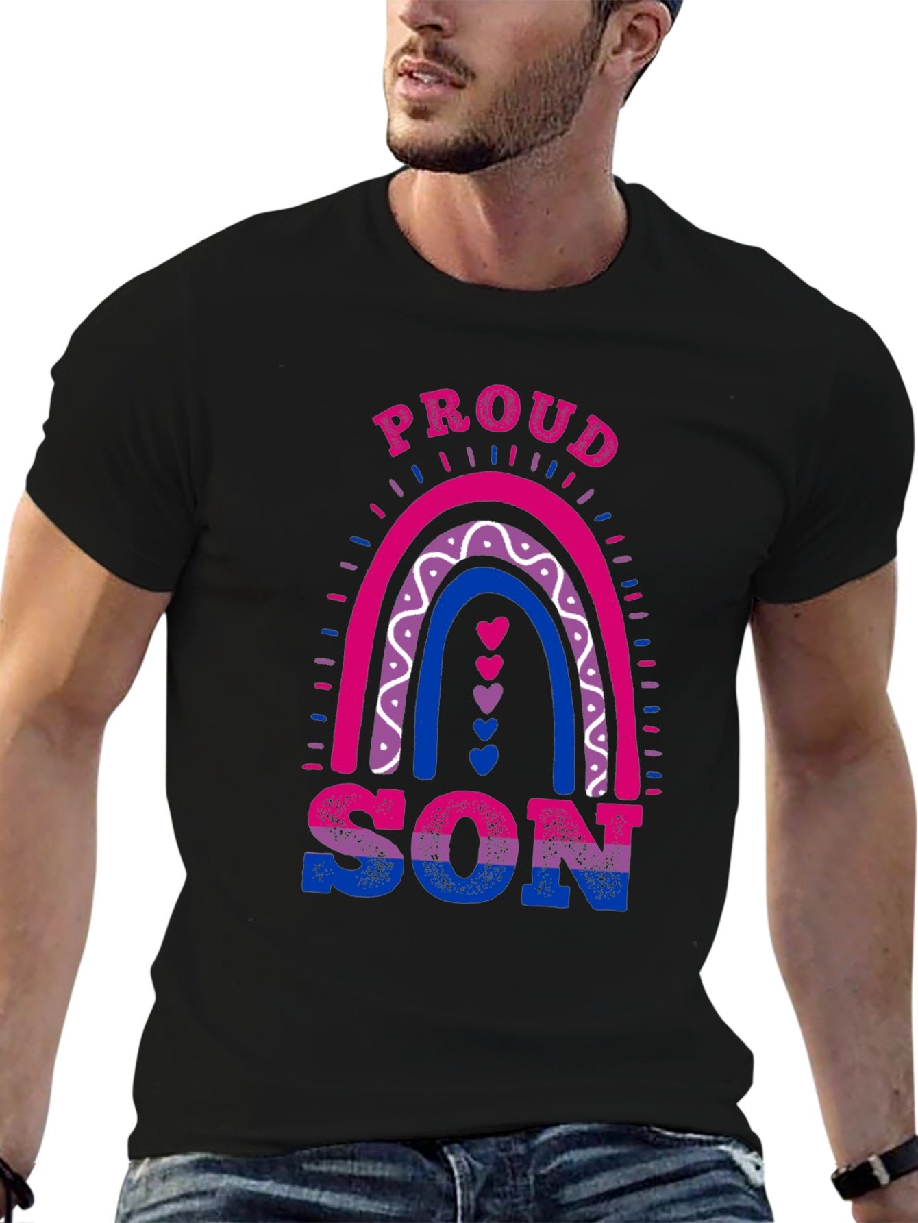 Proud Bi Son Rainbow LGBTQ+ T-Shirt