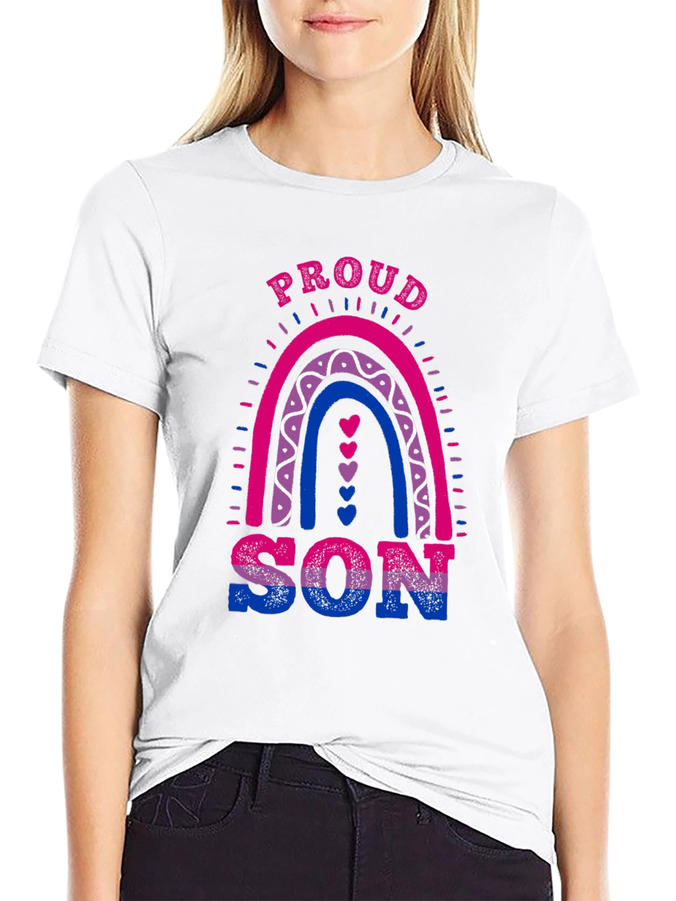 Proud Bi Son Rainbow LGBTQ+ T-Shirt