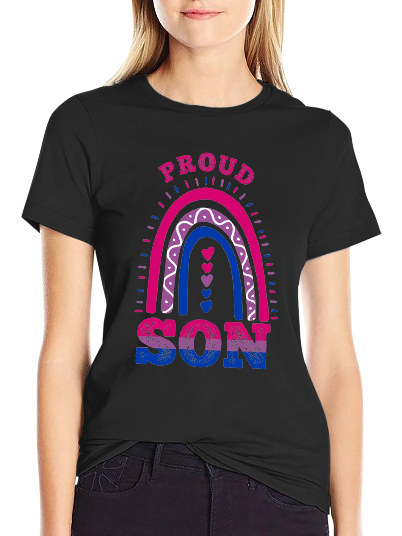 Proud Bi Son Rainbow LGBTQ+ T-Shirt