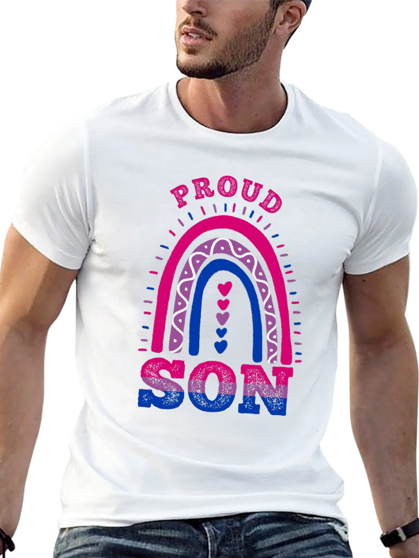 Proud Bi Son Rainbow LGBTQ+ T-Shirt