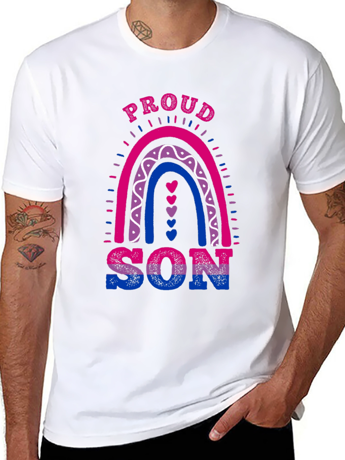 Proud Bi Son Rainbow LGBTQ+ T-Shirt