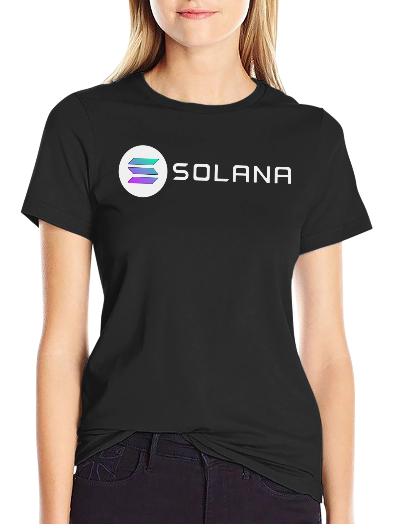 Solana Crypto Black T-Shirt