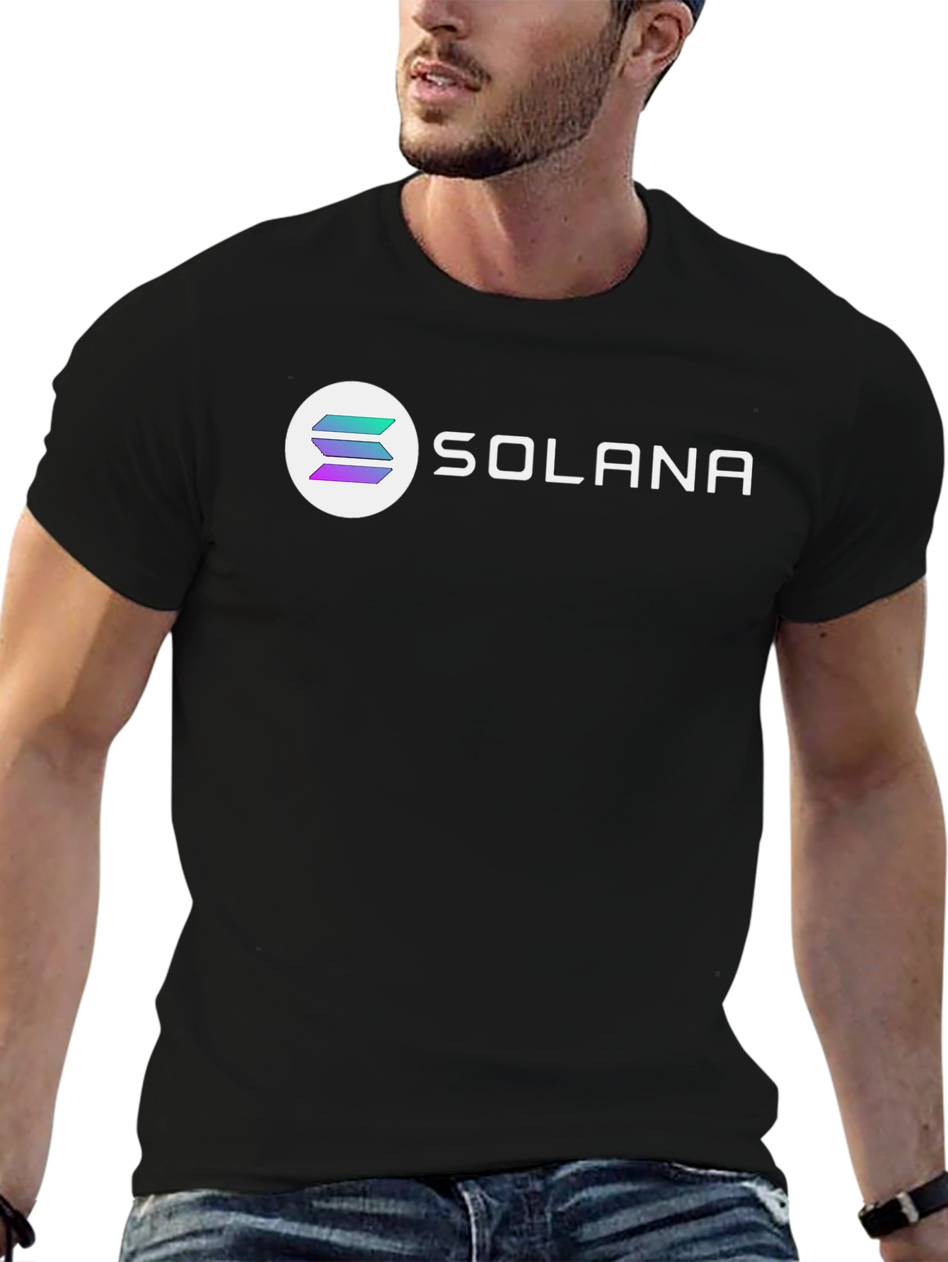 Solana Crypto Black T-Shirt