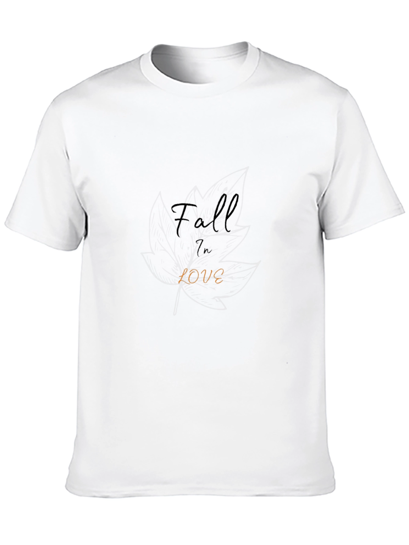 Fall in Love Black T-Shirt