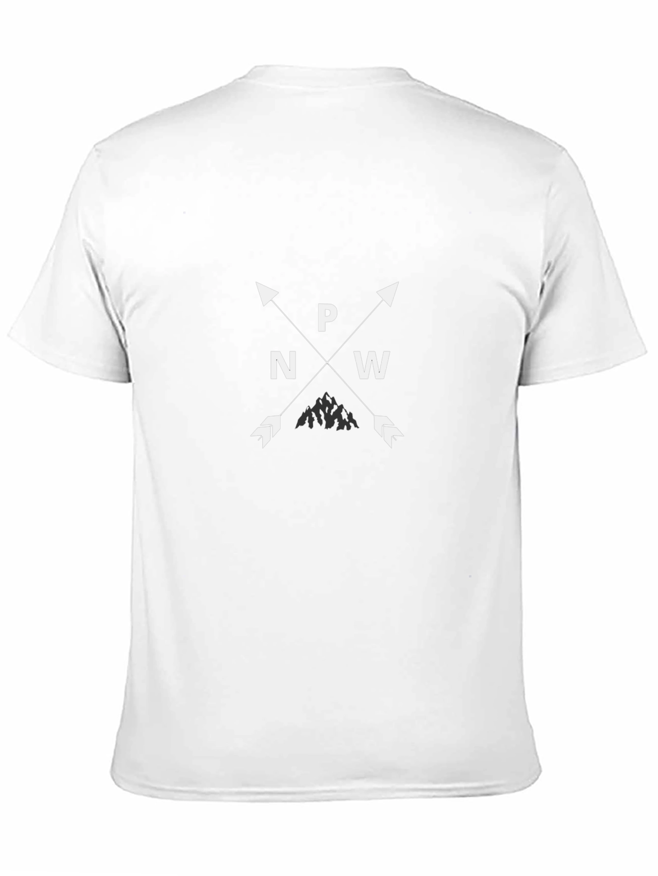 PNW Mountain Arrow Black T-Shirt