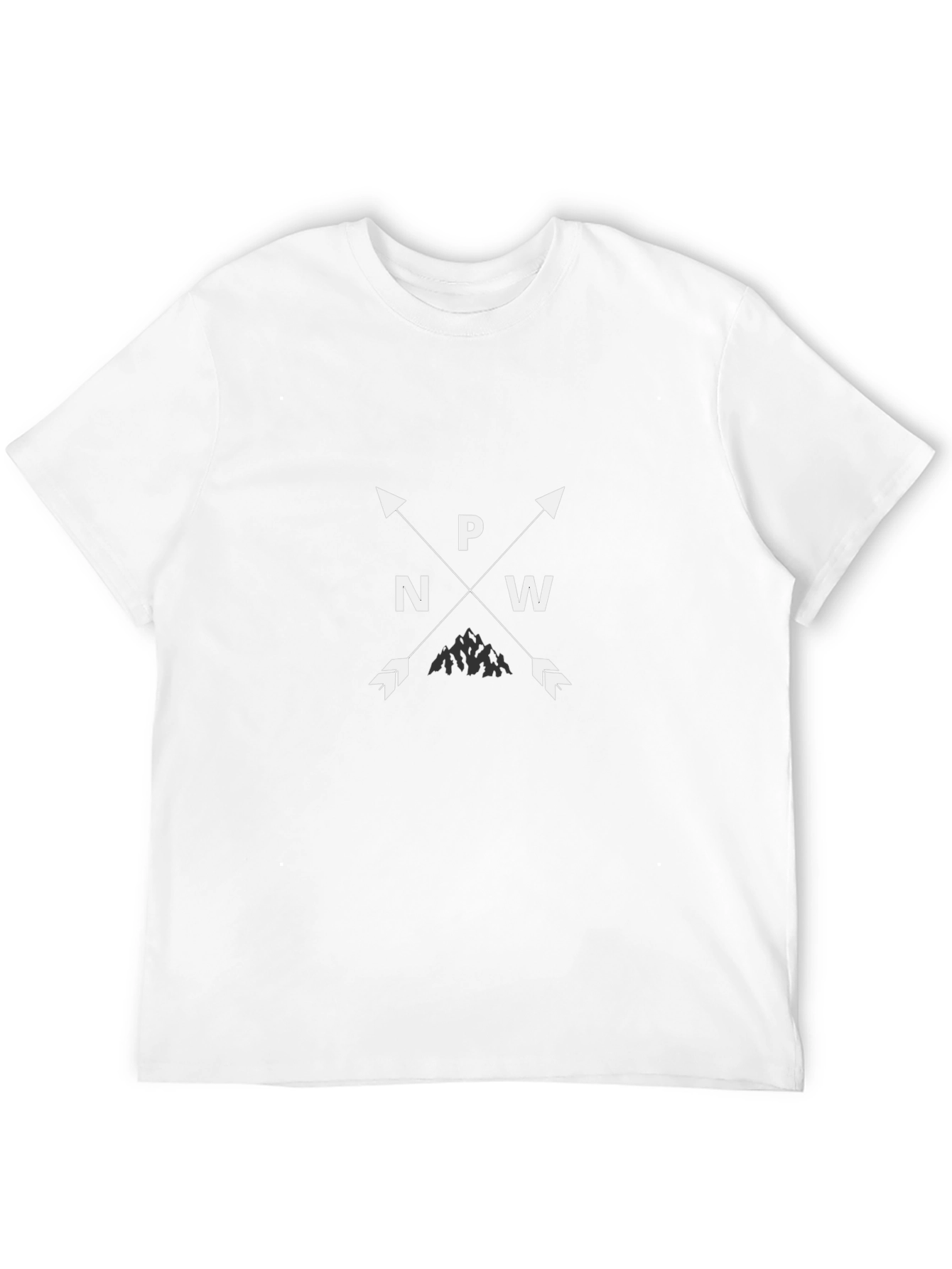 PNW Mountain Arrow Black T-Shirt