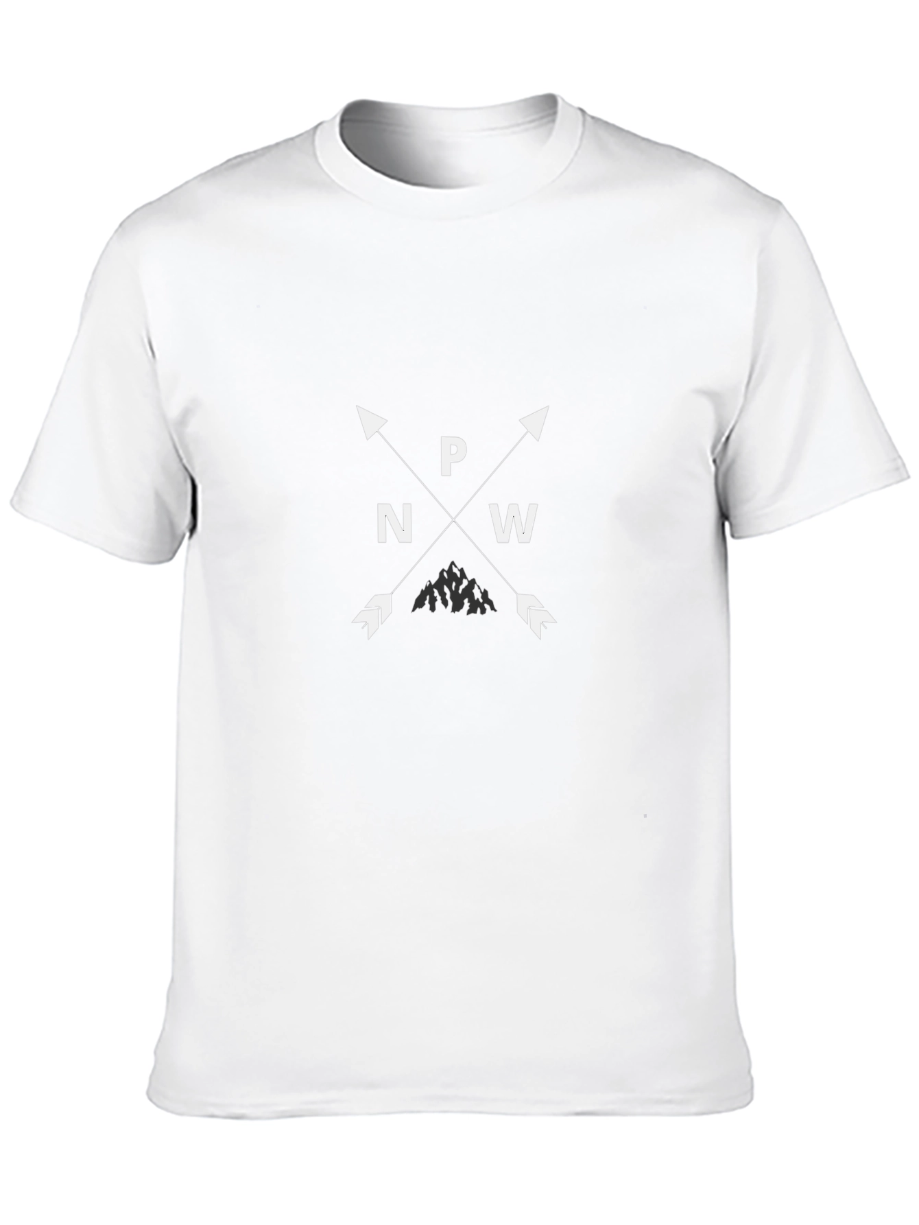 PNW Mountain Arrow Black T-Shirt