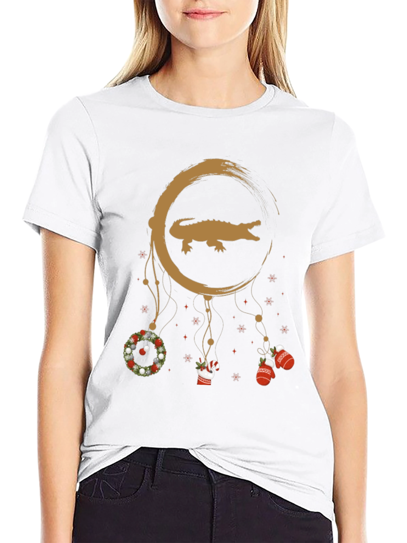 Festive Alligator Dreamcatcher T-Shirt