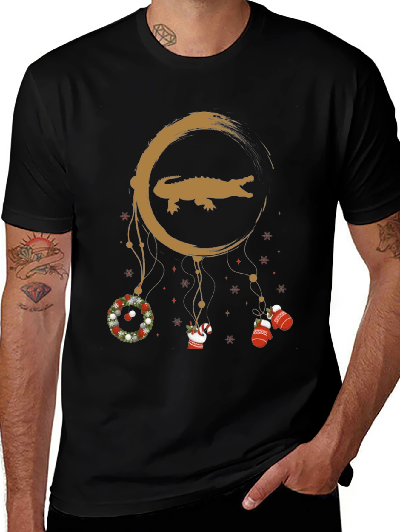Festive Alligator Dreamcatcher T-Shirt
