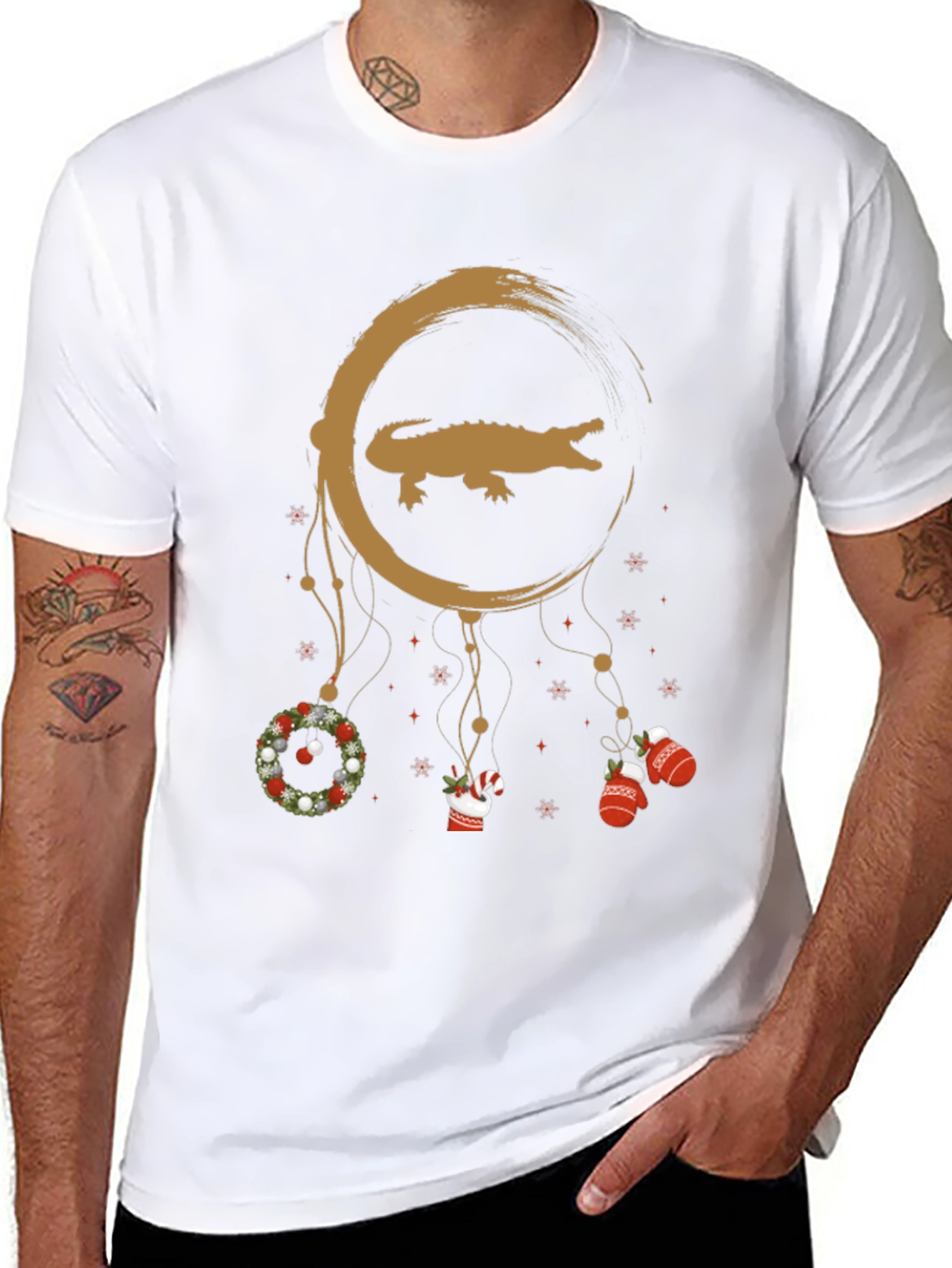 Festive Alligator Dreamcatcher T-Shirt