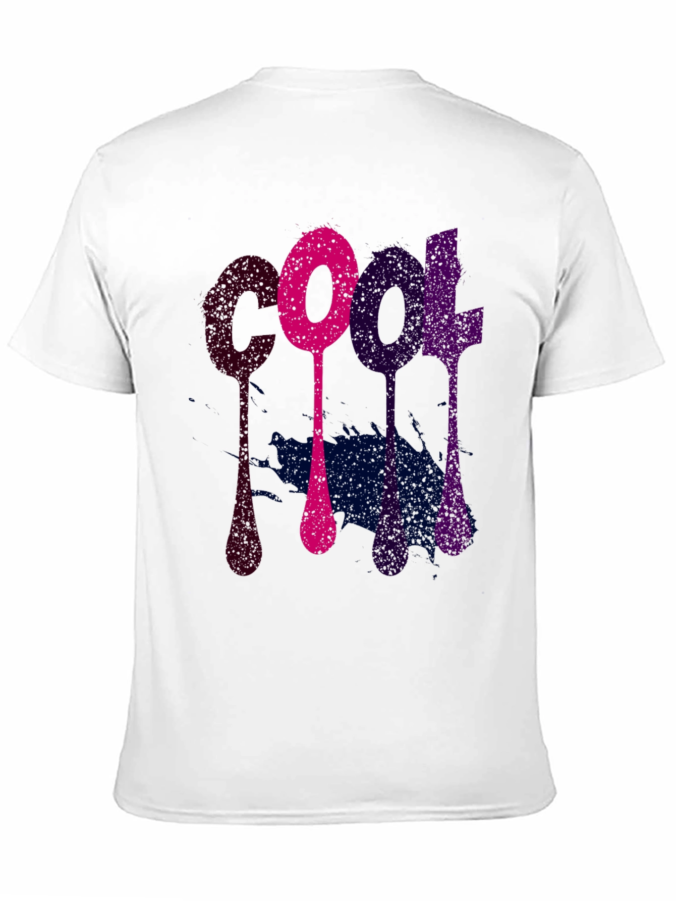 Cool Graphic Tee - Mens Black Cotton T-Shirt