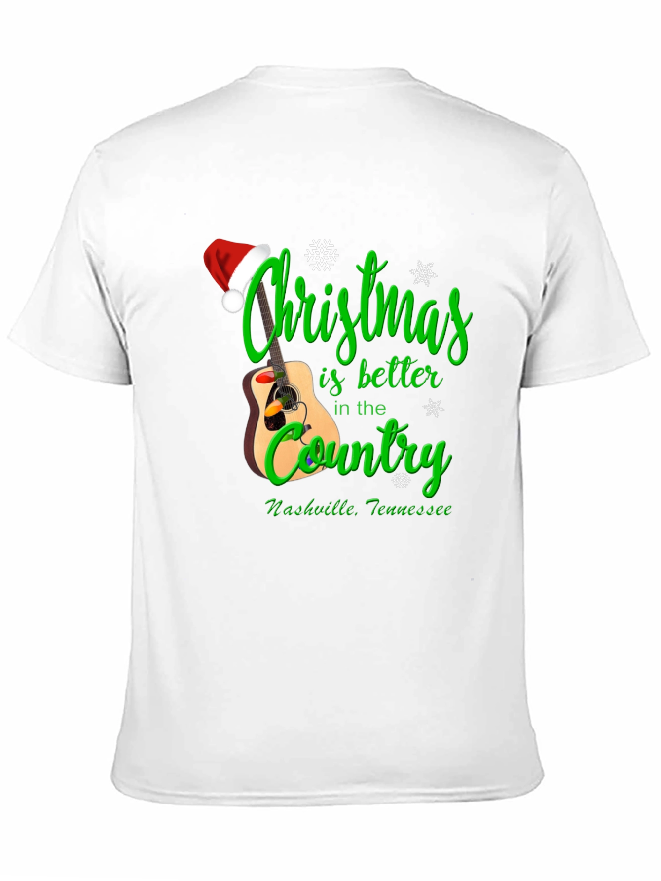 Christmas Country Guitar T-Shirt
