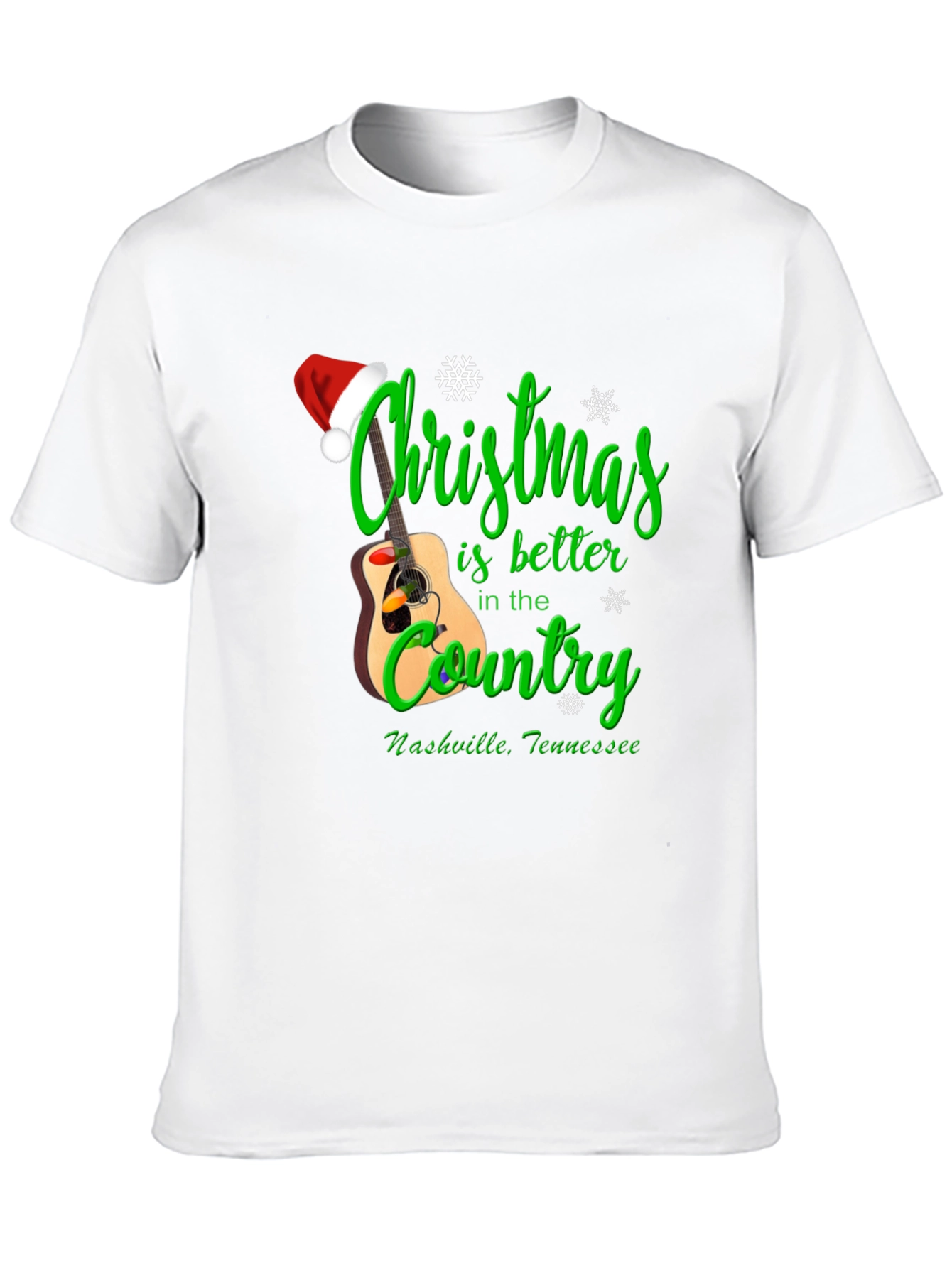 Christmas Country Guitar T-Shirt