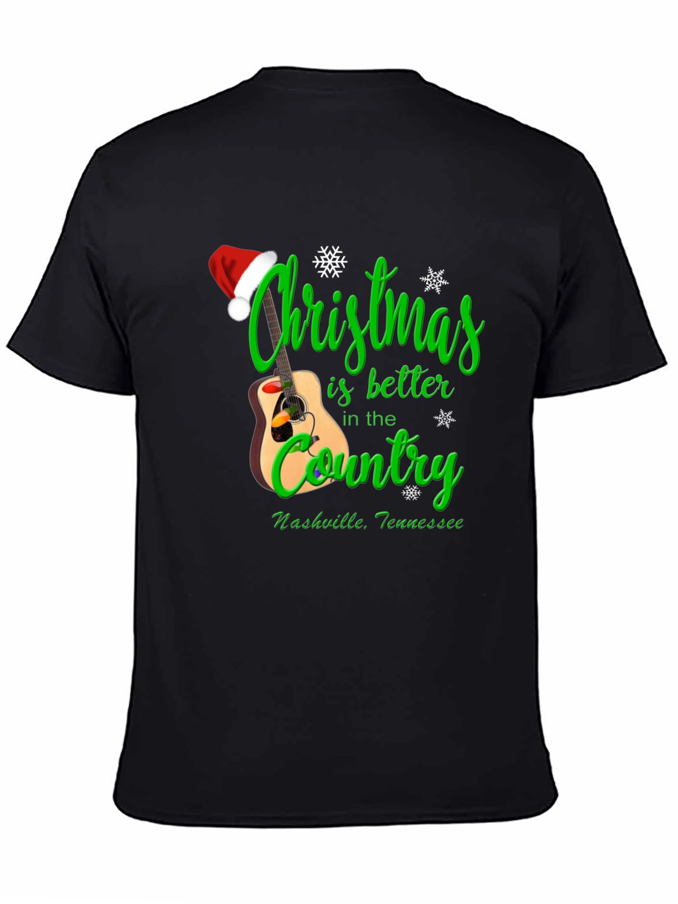 Christmas Country Guitar T-Shirt