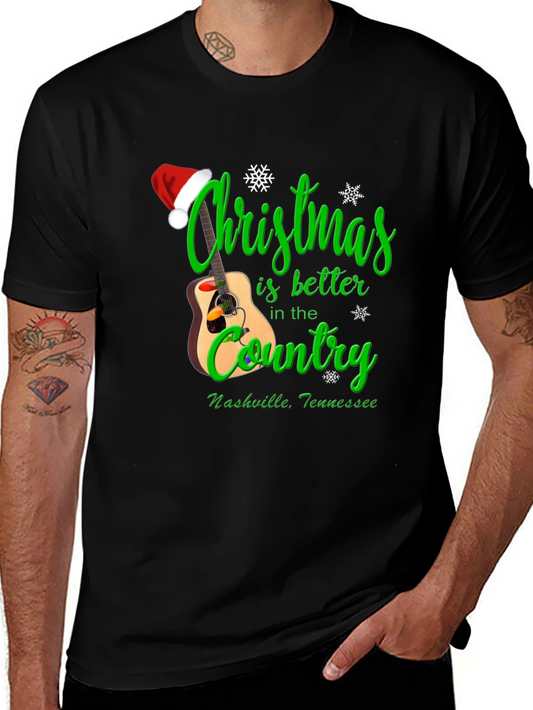 Christmas Country Guitar T-Shirt