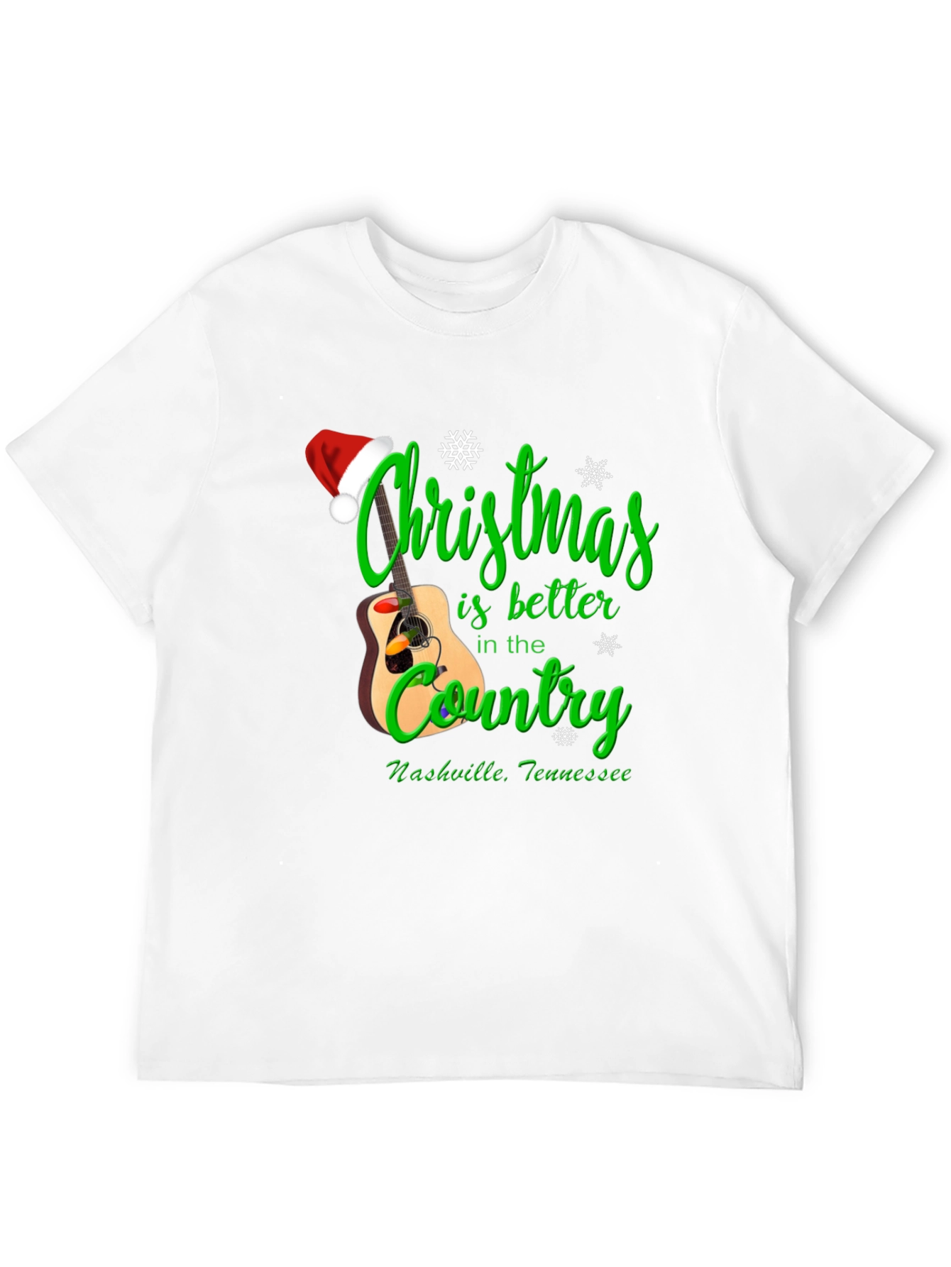 Christmas Country Guitar T-Shirt