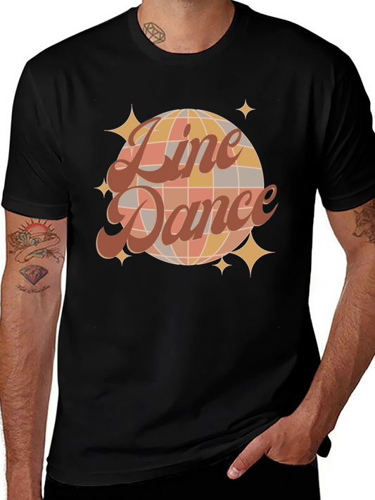 Retro Line Dance Graphic T-Shirt