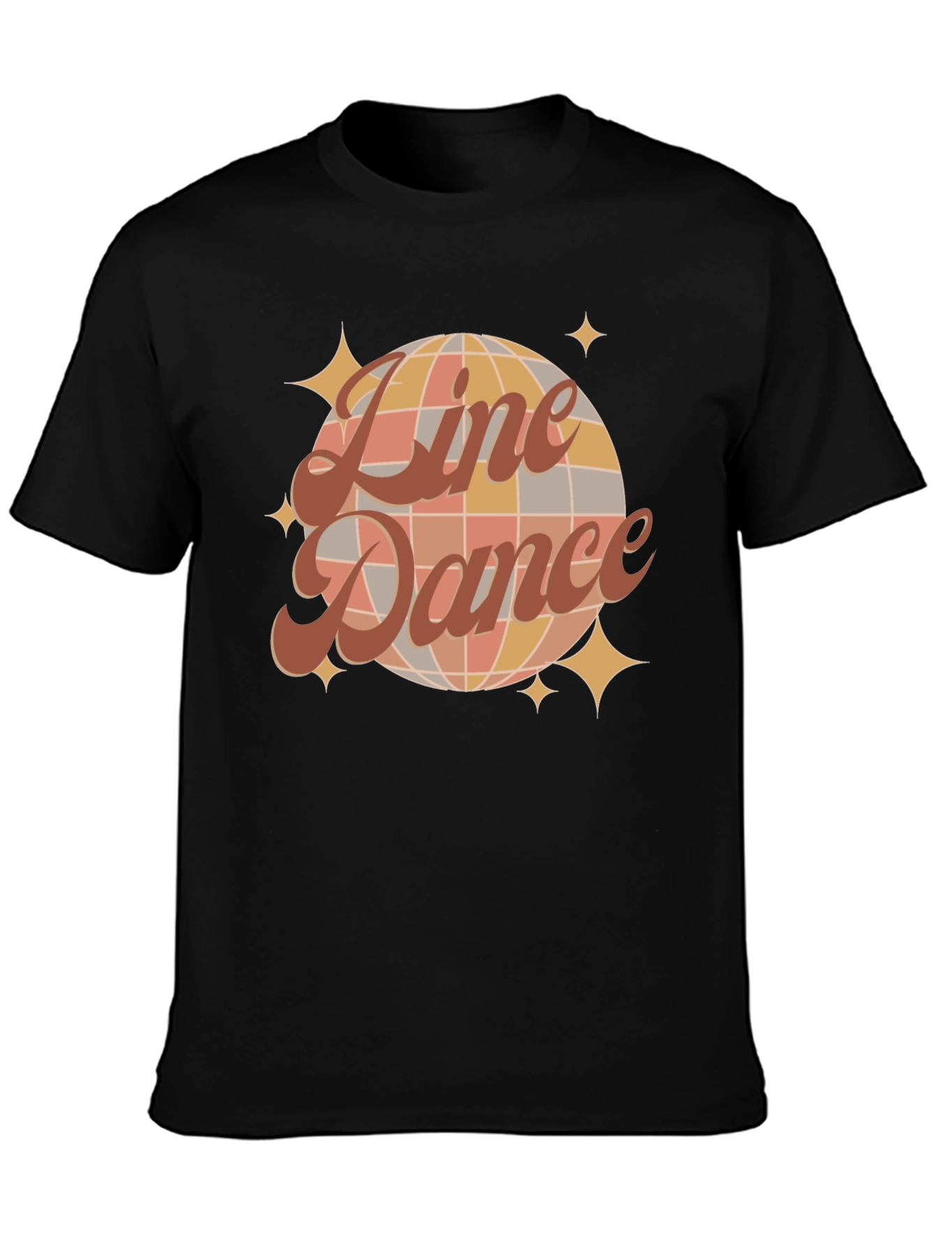 Retro Line Dance Graphic T-Shirt