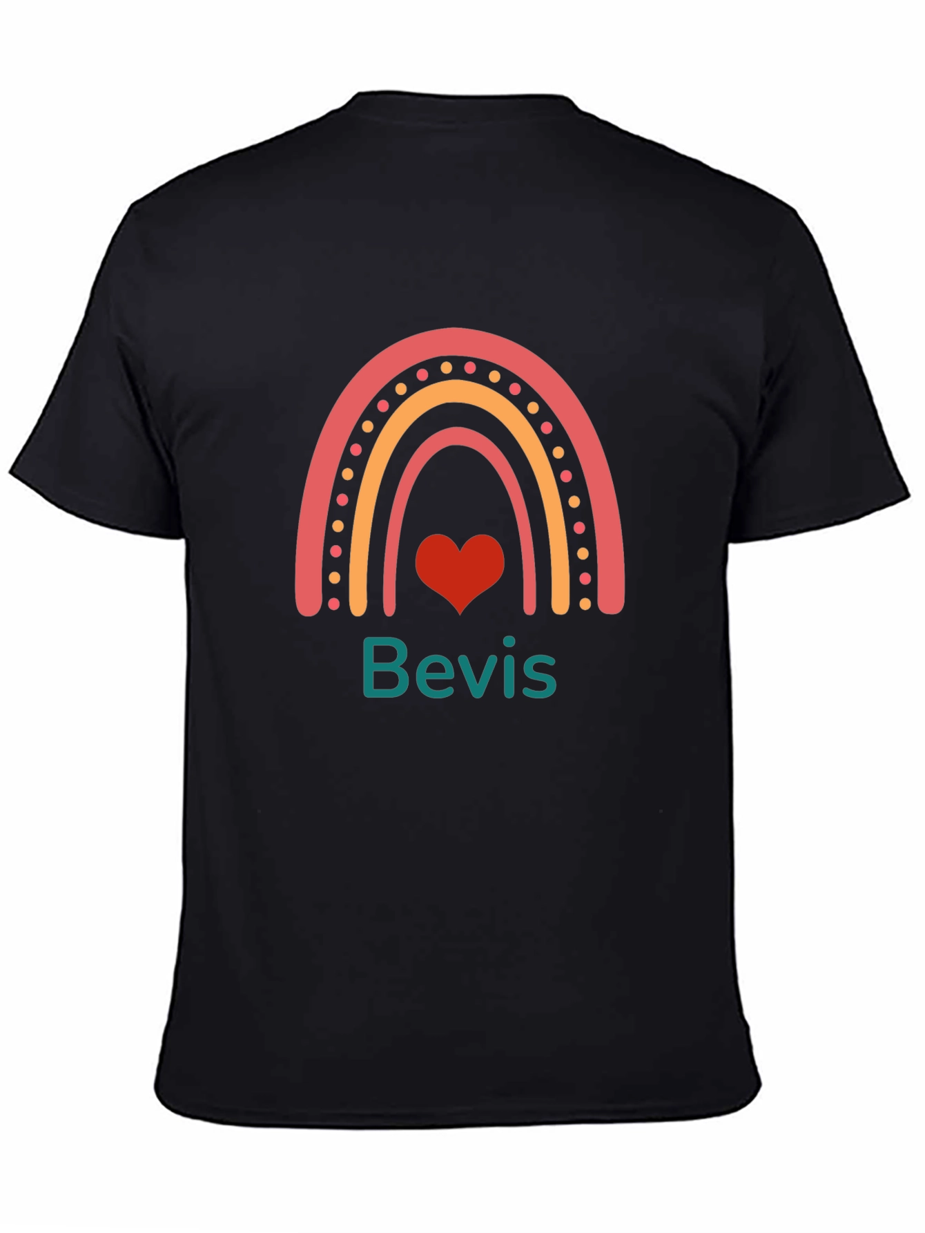 Rainbow Heart Bevis T-Shirt