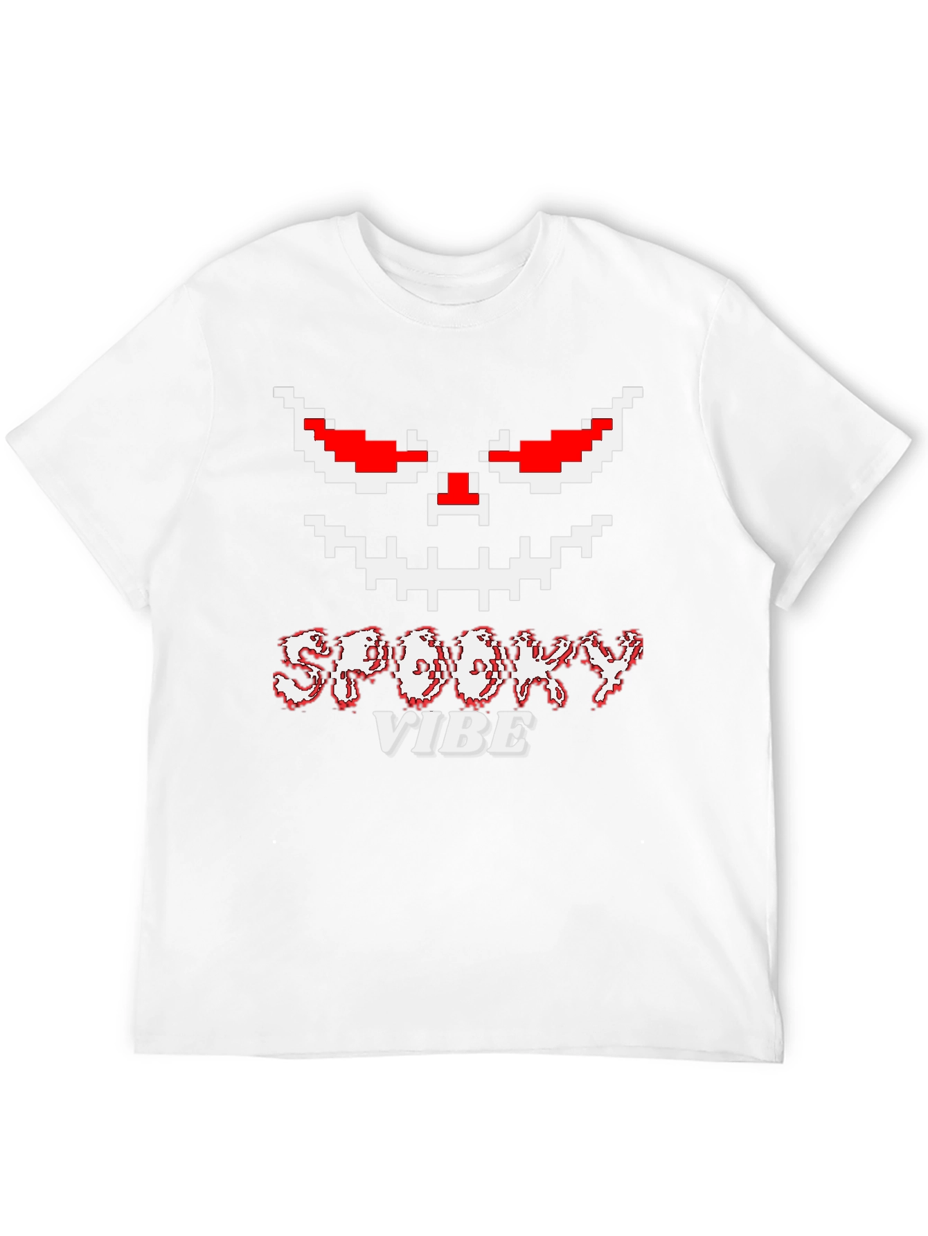 Spooky Vibe Halloween Pixelated T-Shirt