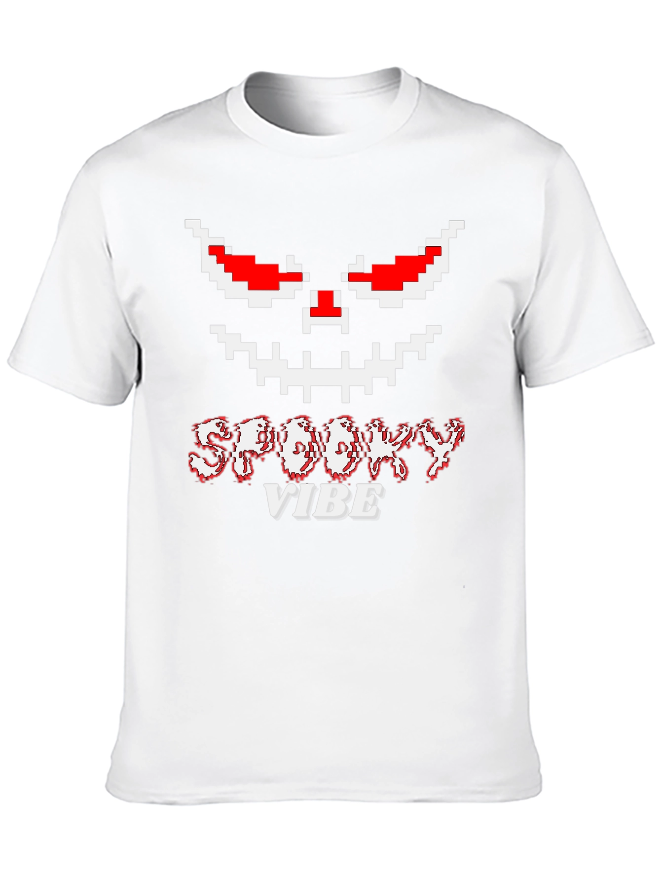 Spooky Vibe Halloween Pixelated T-Shirt