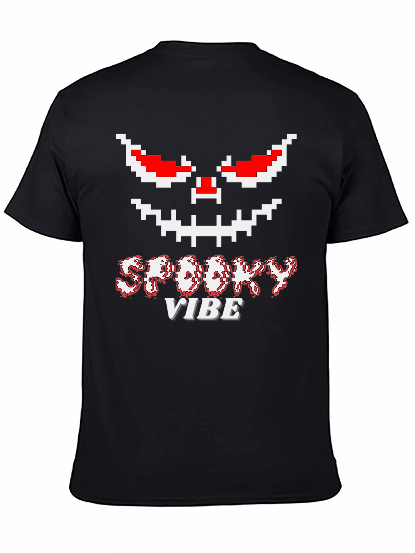 Spooky Vibe Halloween Pixelated T-Shirt