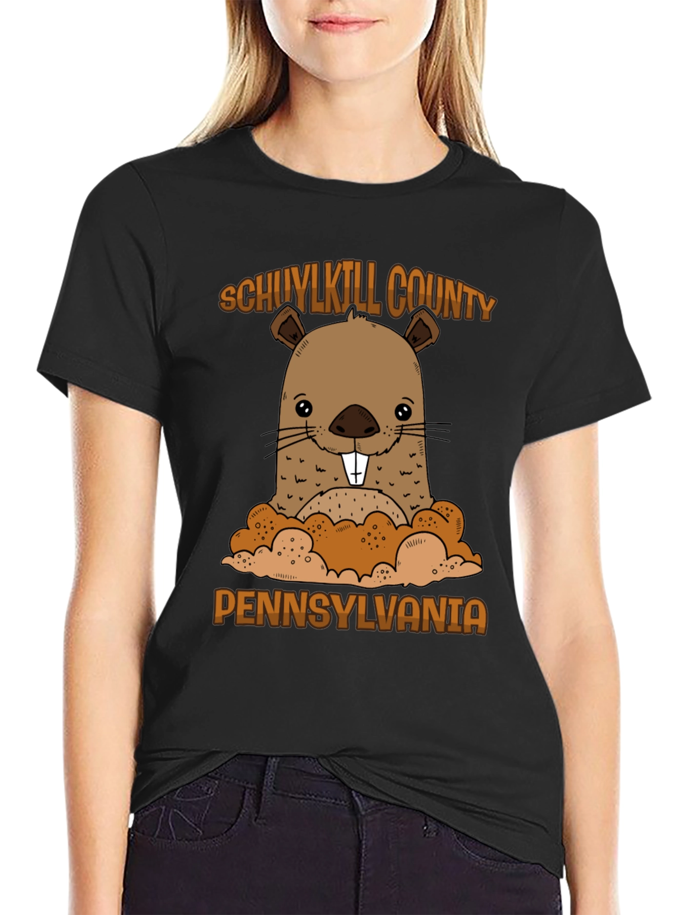Schuylkill County Pennsylvania Groundhog T-Shirt