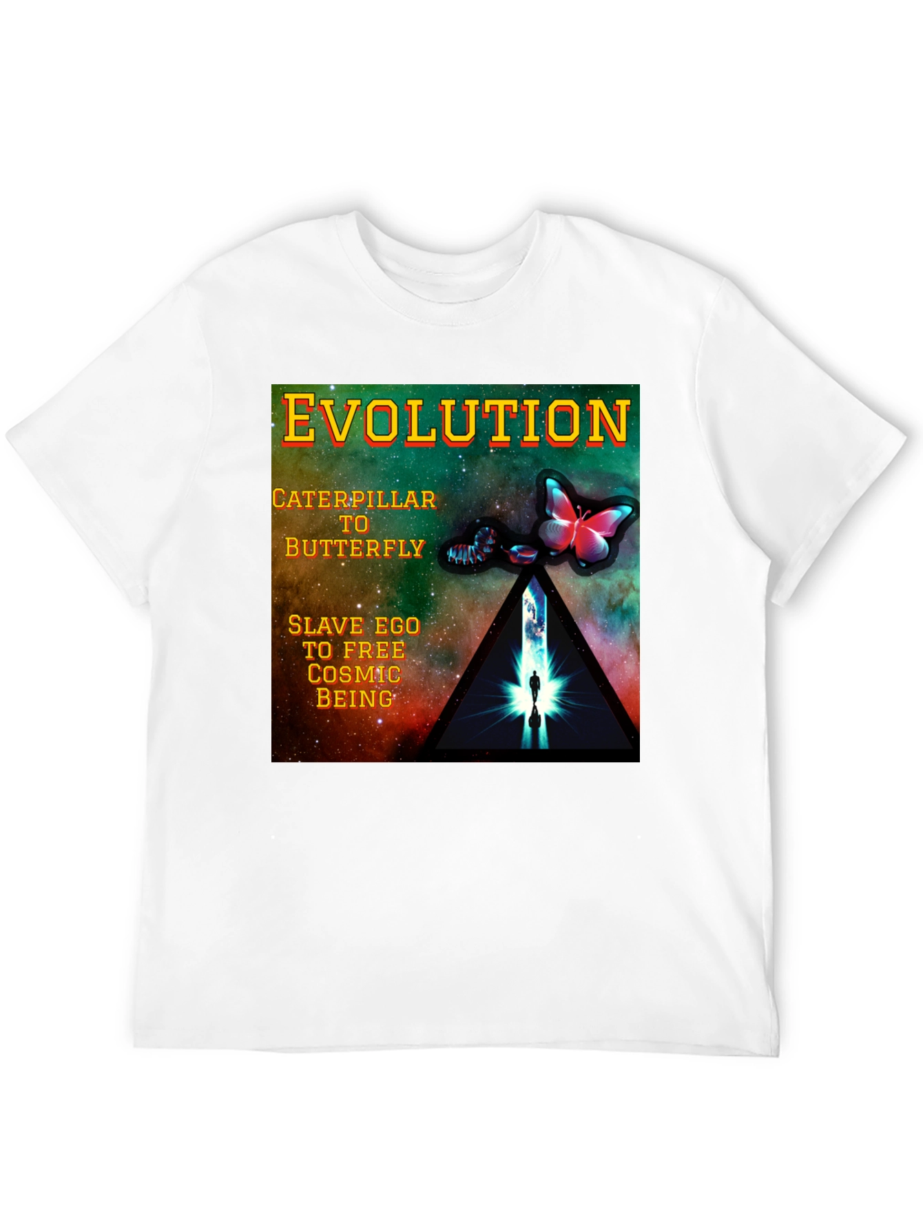 Evolution Graphic T-Shirt - Caterpillar to Butterfly
