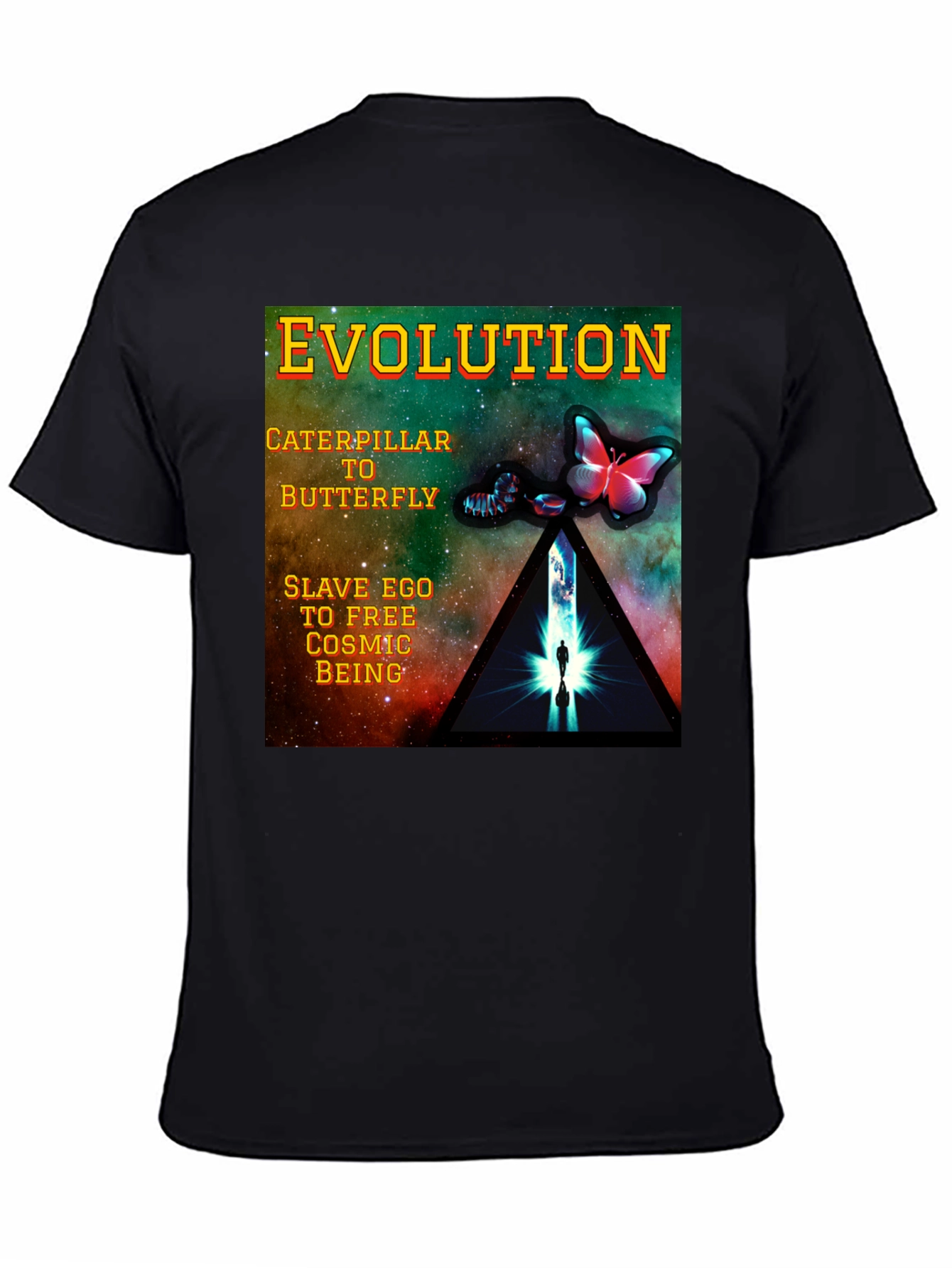 Evolution Graphic T-Shirt - Caterpillar to Butterfly