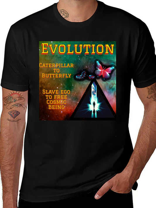 Evolution Graphic T-Shirt - Caterpillar to Butterfly