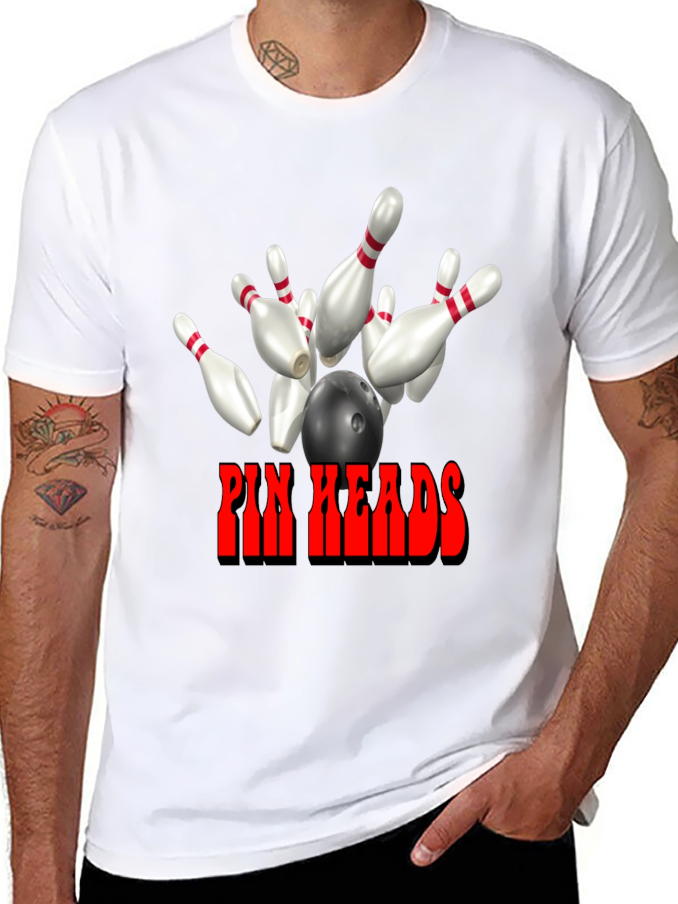 Pin Heads Bowling T-Shirt - Strike Edition