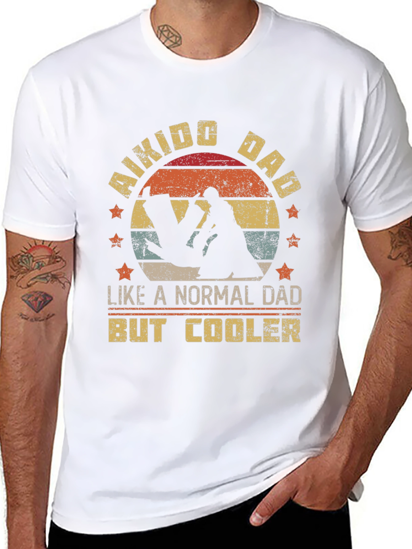 Aikido Dad T-Shirt: Cool Martial Arts Fathers Day Gift