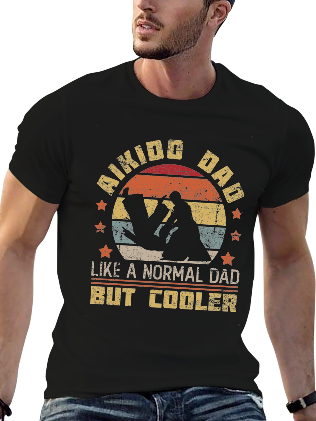 Aikido Dad T-Shirt: Cool Martial Arts Fathers Day Gift
