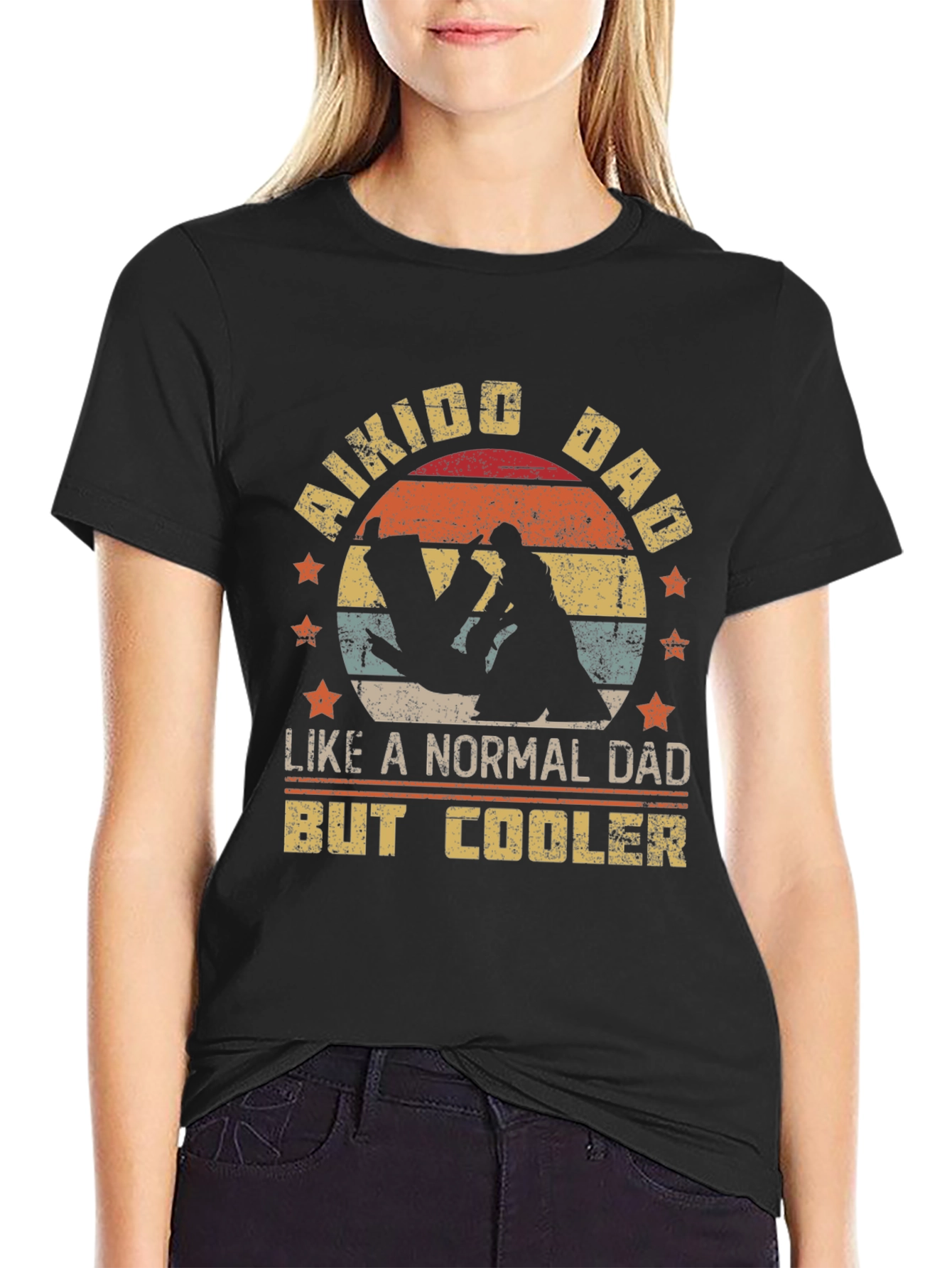 Aikido Dad T-Shirt: Cool Martial Arts Fathers Day Gift