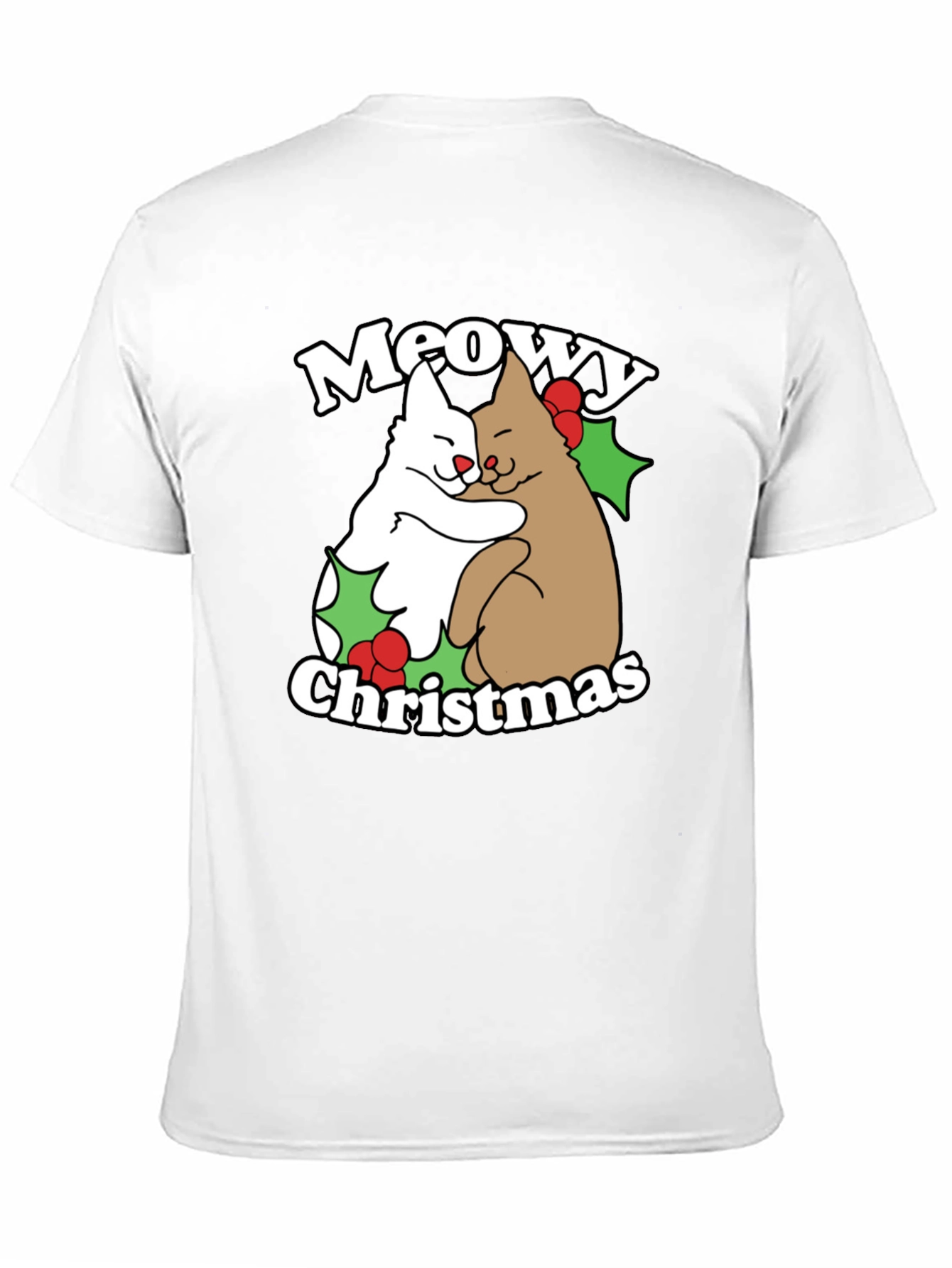 Meowy Christmas Cats T-Shirt Holiday Tee