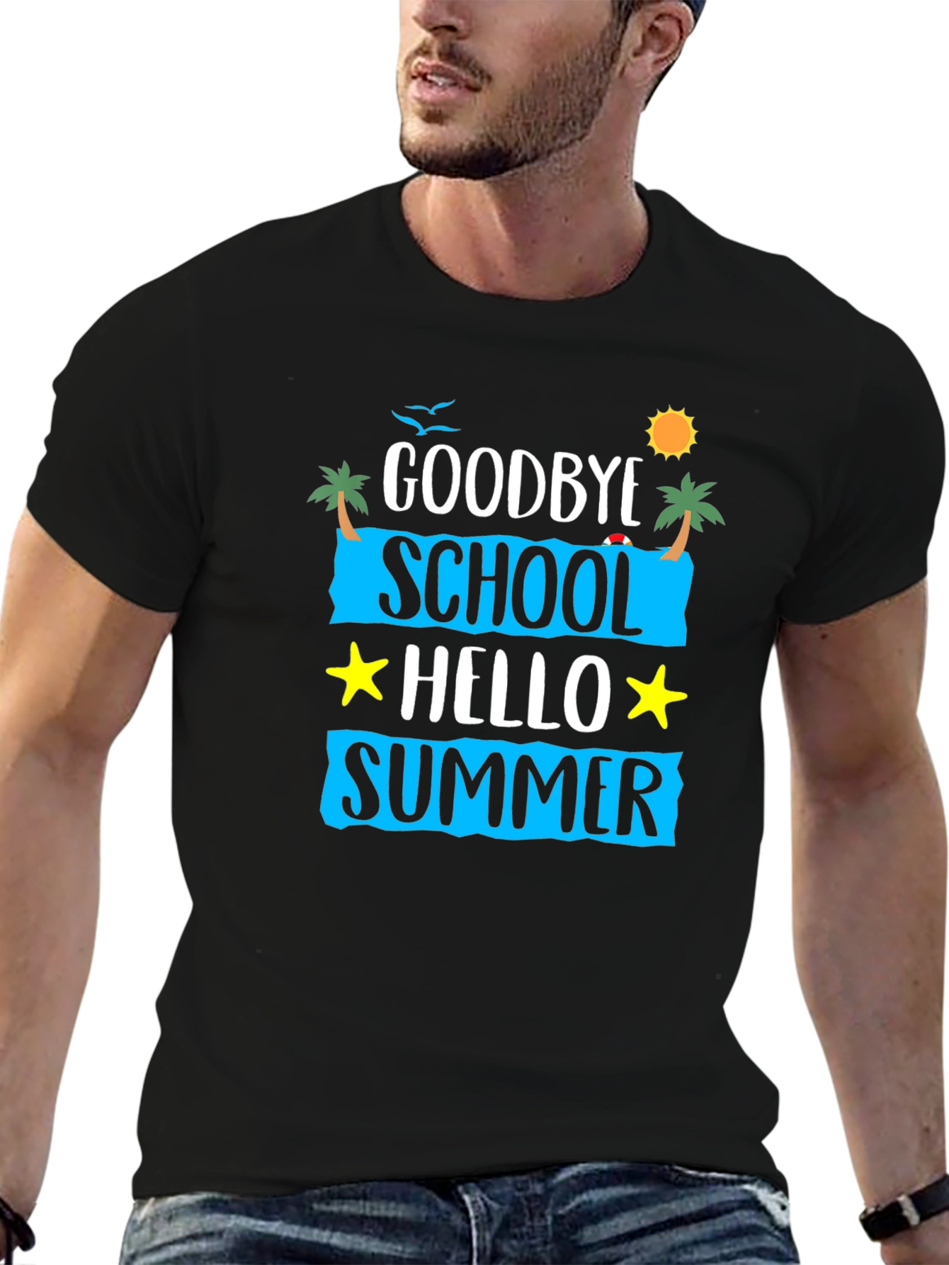Goodbye School Hello Summer Graphic Tee