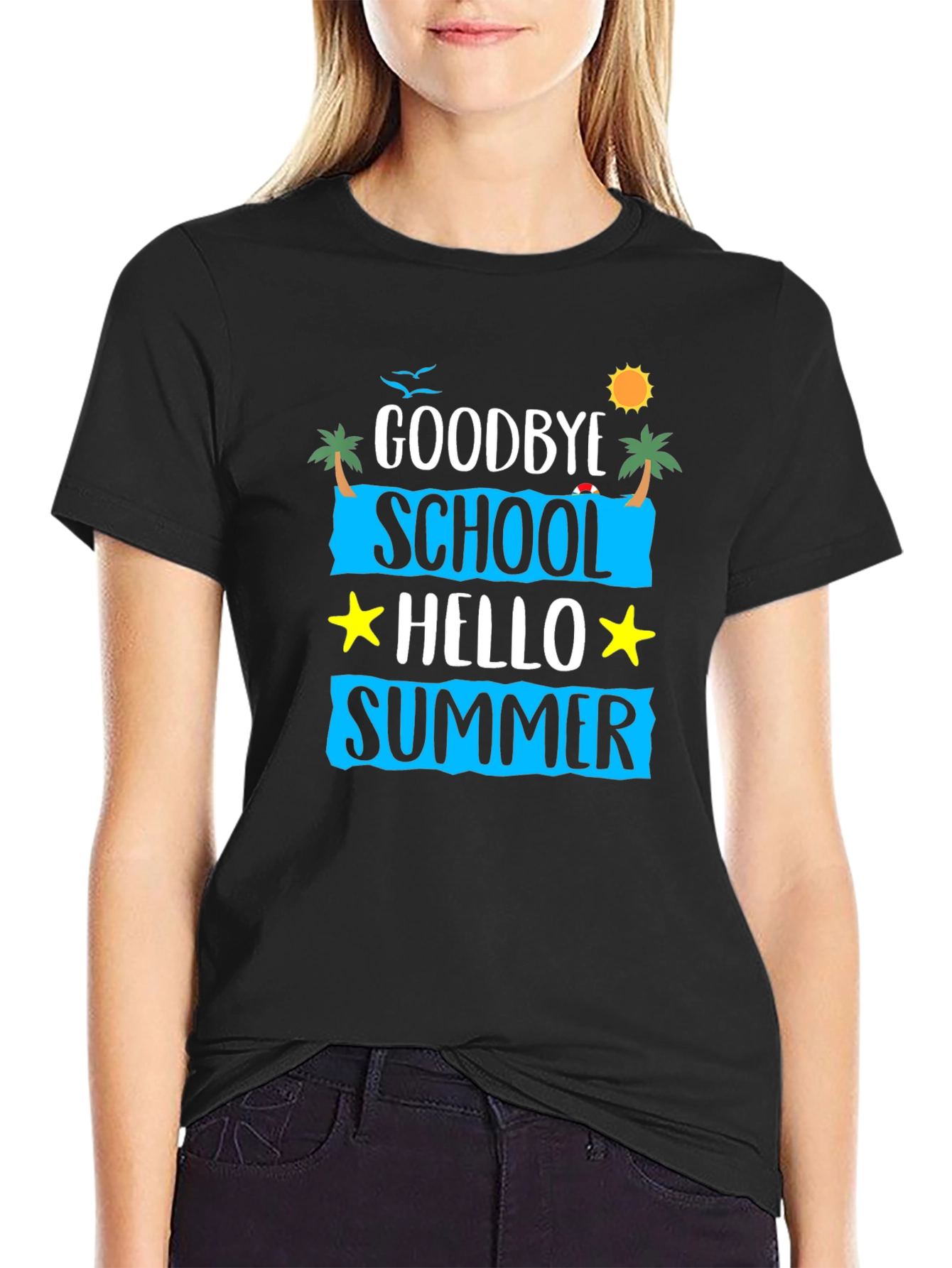 Goodbye School Hello Summer Graphic Tee