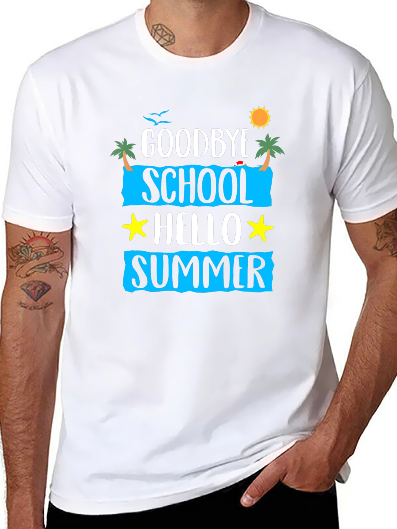 Goodbye School Hello Summer Graphic Tee