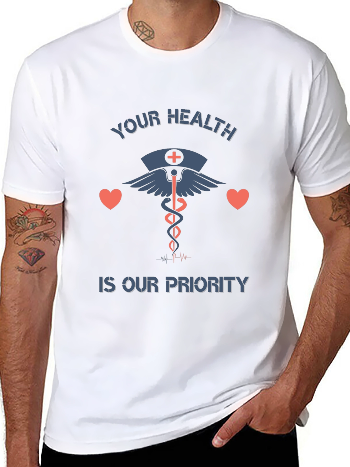 Your Health Is Our Priority Graphic T-Shirt