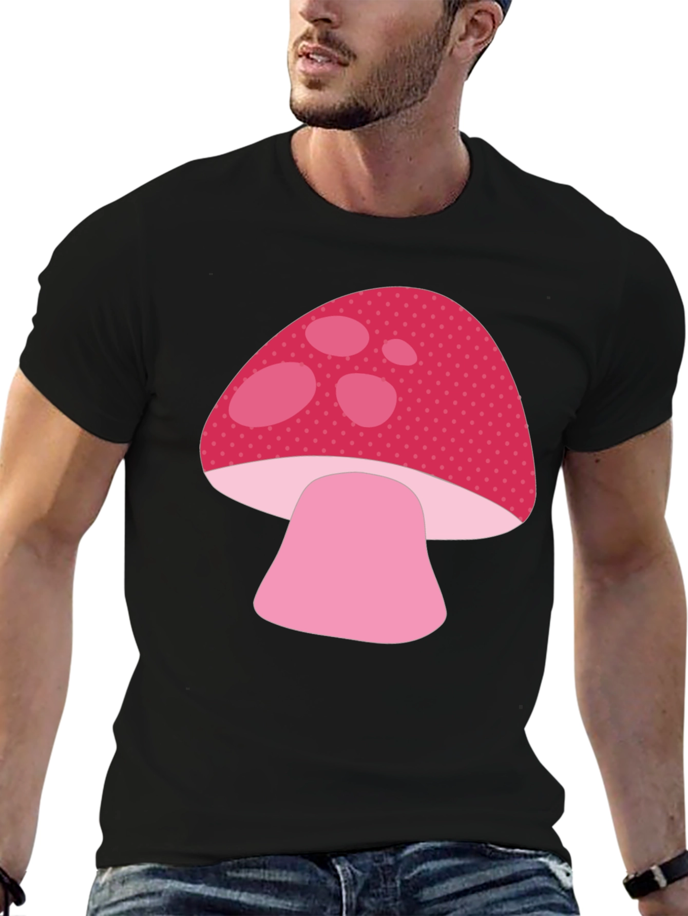 Mushroom Graphic Tee - Cute Casual Shirt