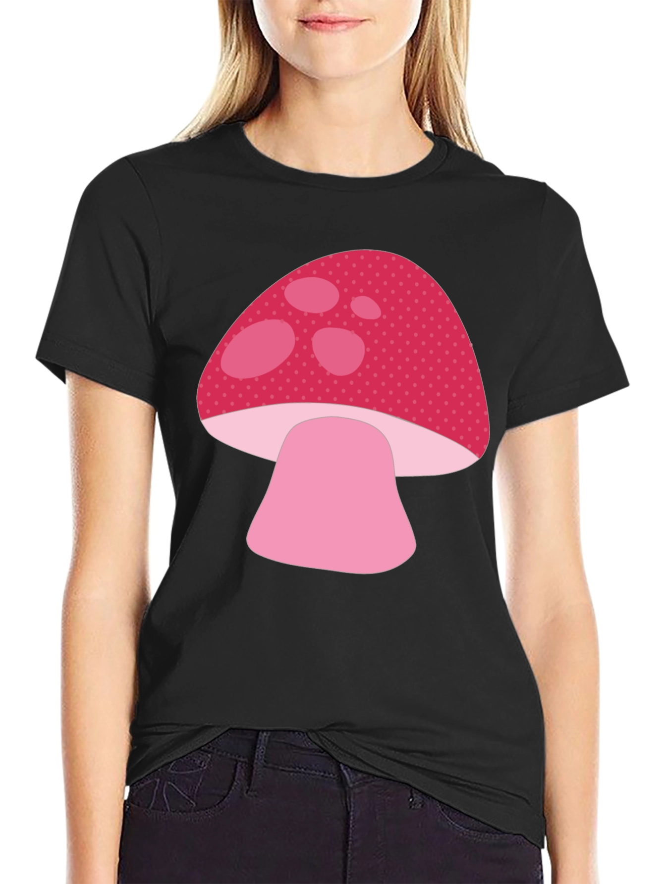 Mushroom Graphic Tee - Cute Casual Shirt