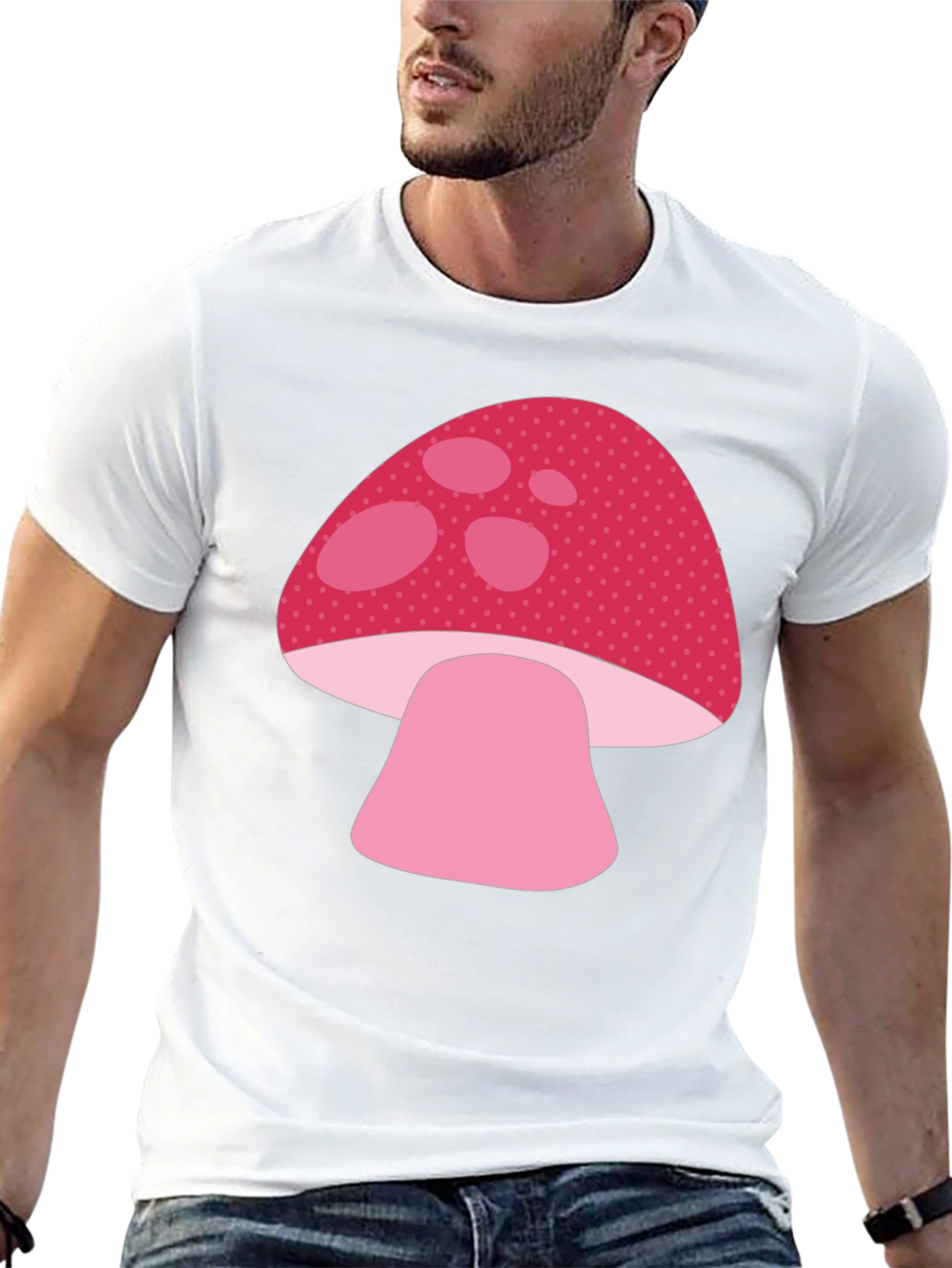 Mushroom Graphic Tee - Cute Casual Shirt