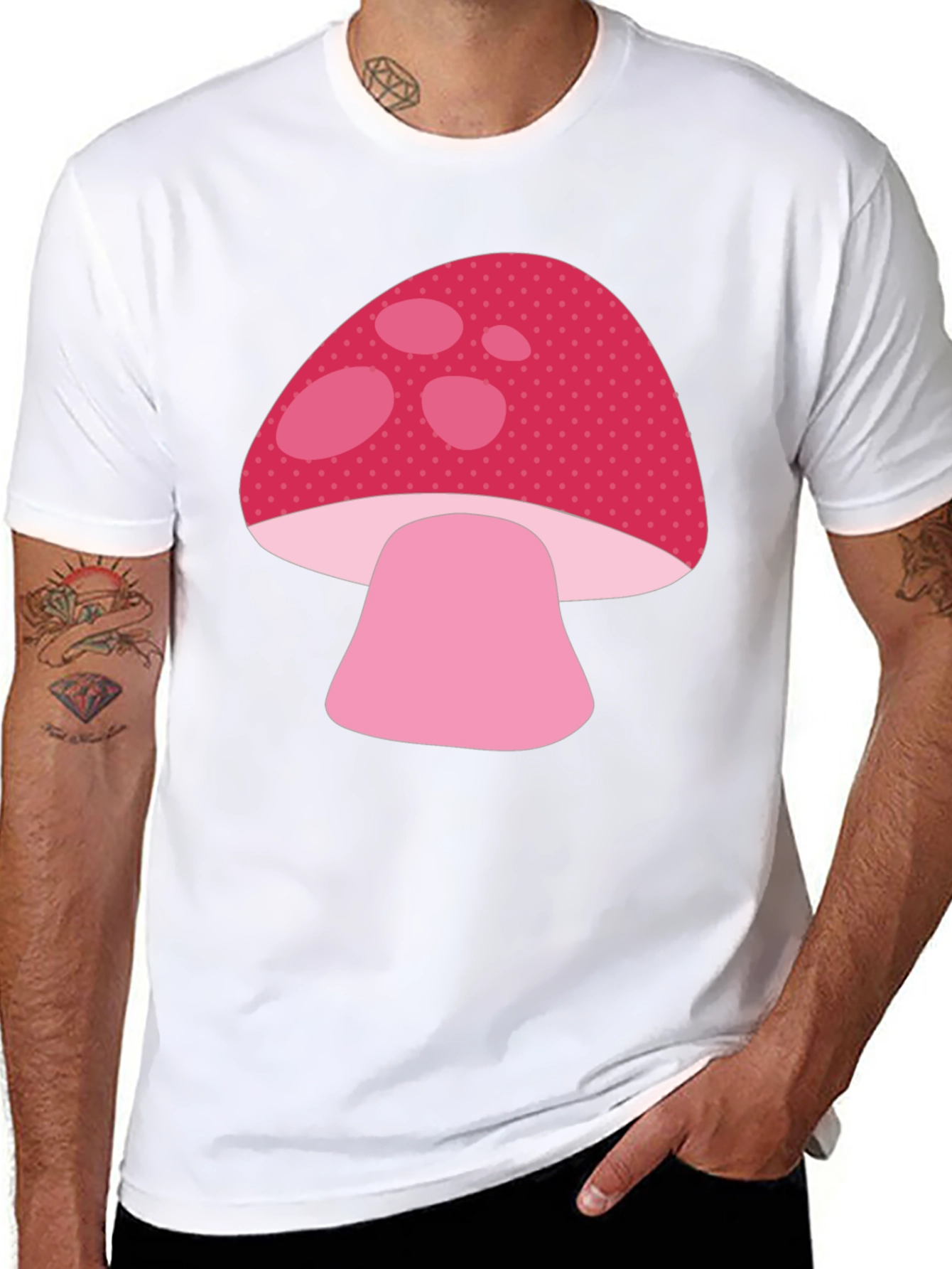 Mushroom Graphic Tee - Cute Casual Shirt