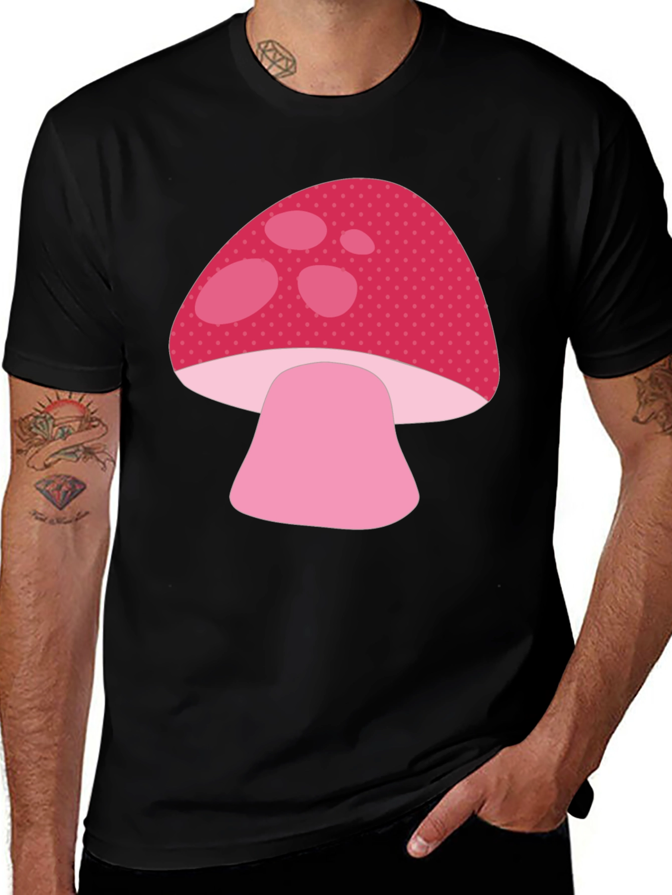 Mushroom Graphic Tee - Cute Casual Shirt