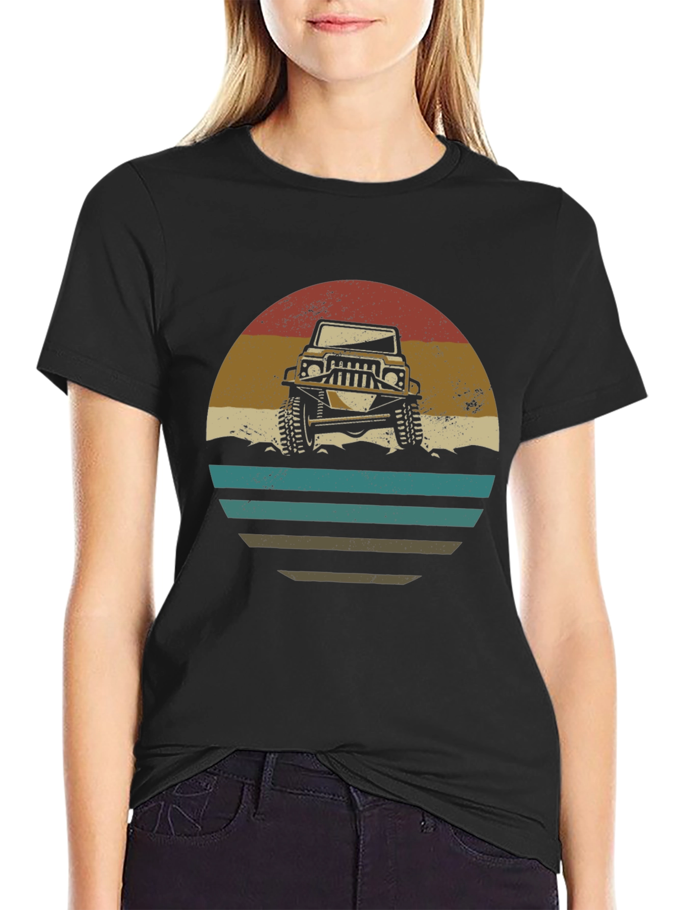 Retro Off-Road Vehicle Graphic T-Shirt