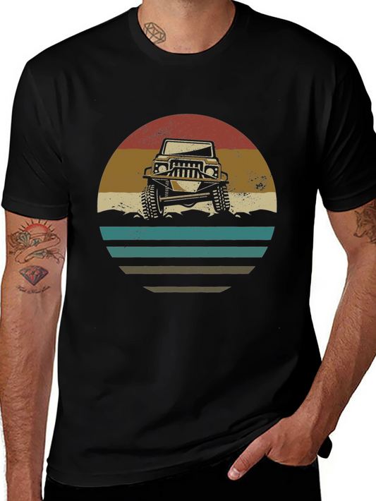 Retro Off-Road Vehicle Graphic T-Shirt