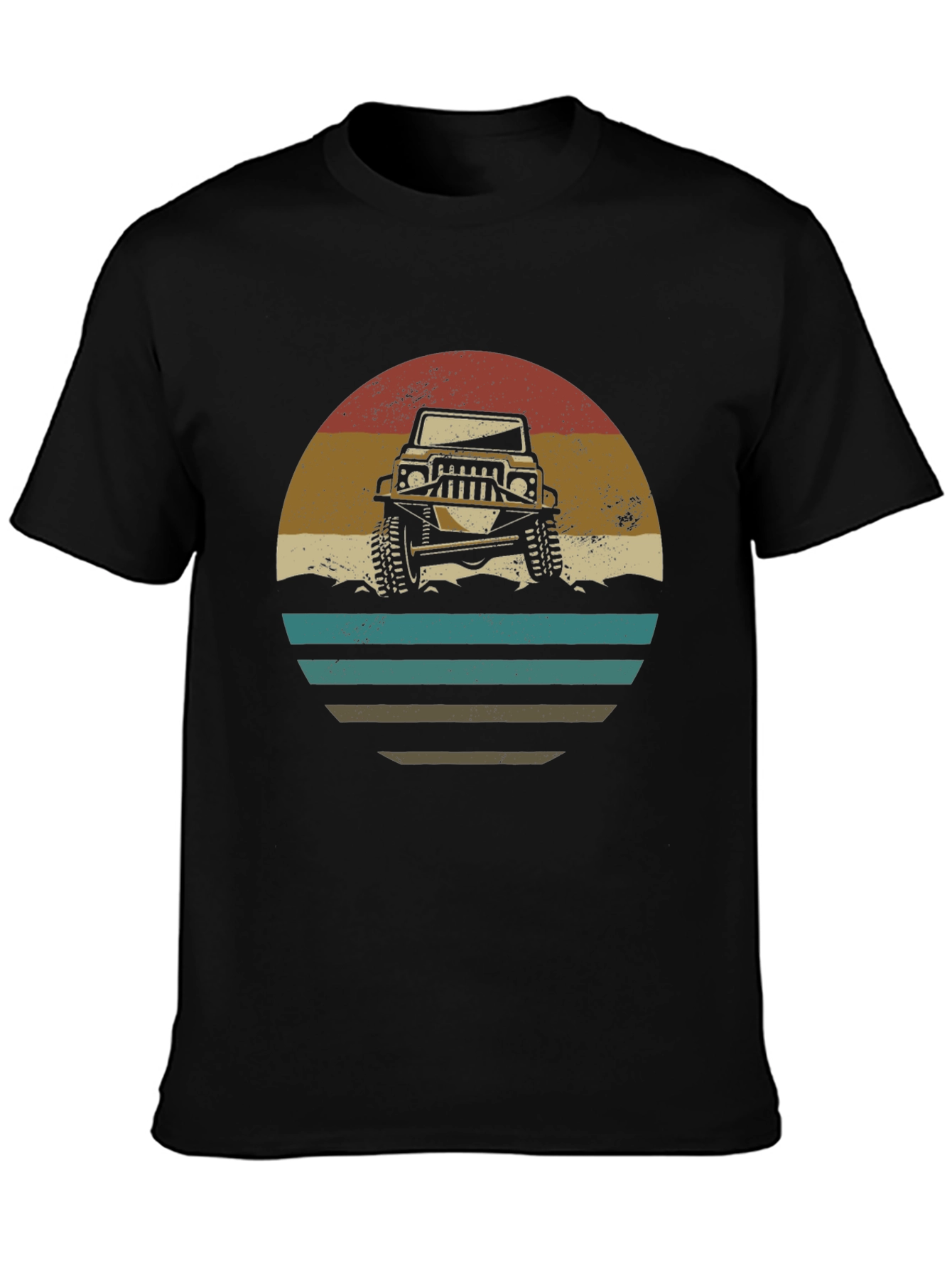 Retro Off-Road Vehicle Graphic T-Shirt