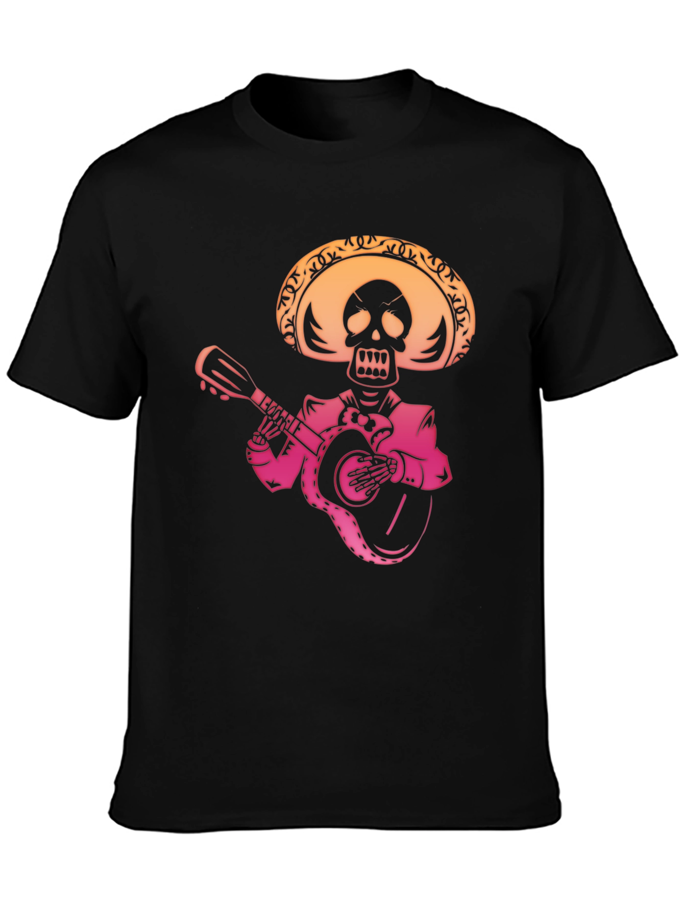 Mariachi Skeleton T-Shirt - Day of the Dead Style