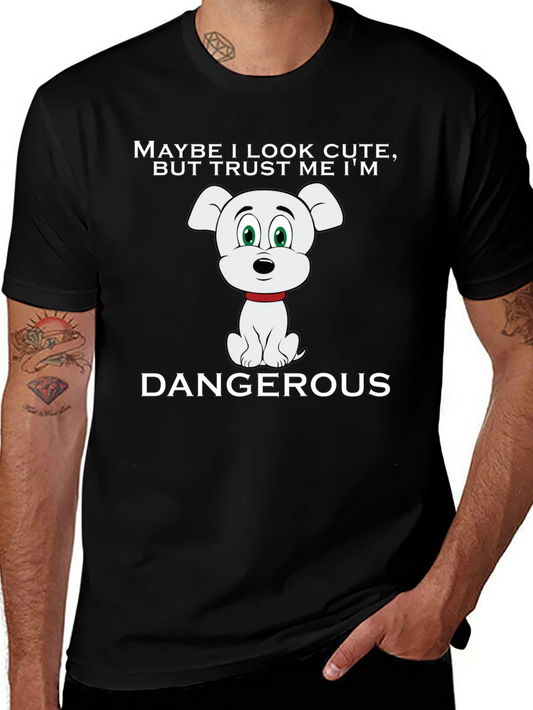 Cute But Dangerous Dog Graphic Tee