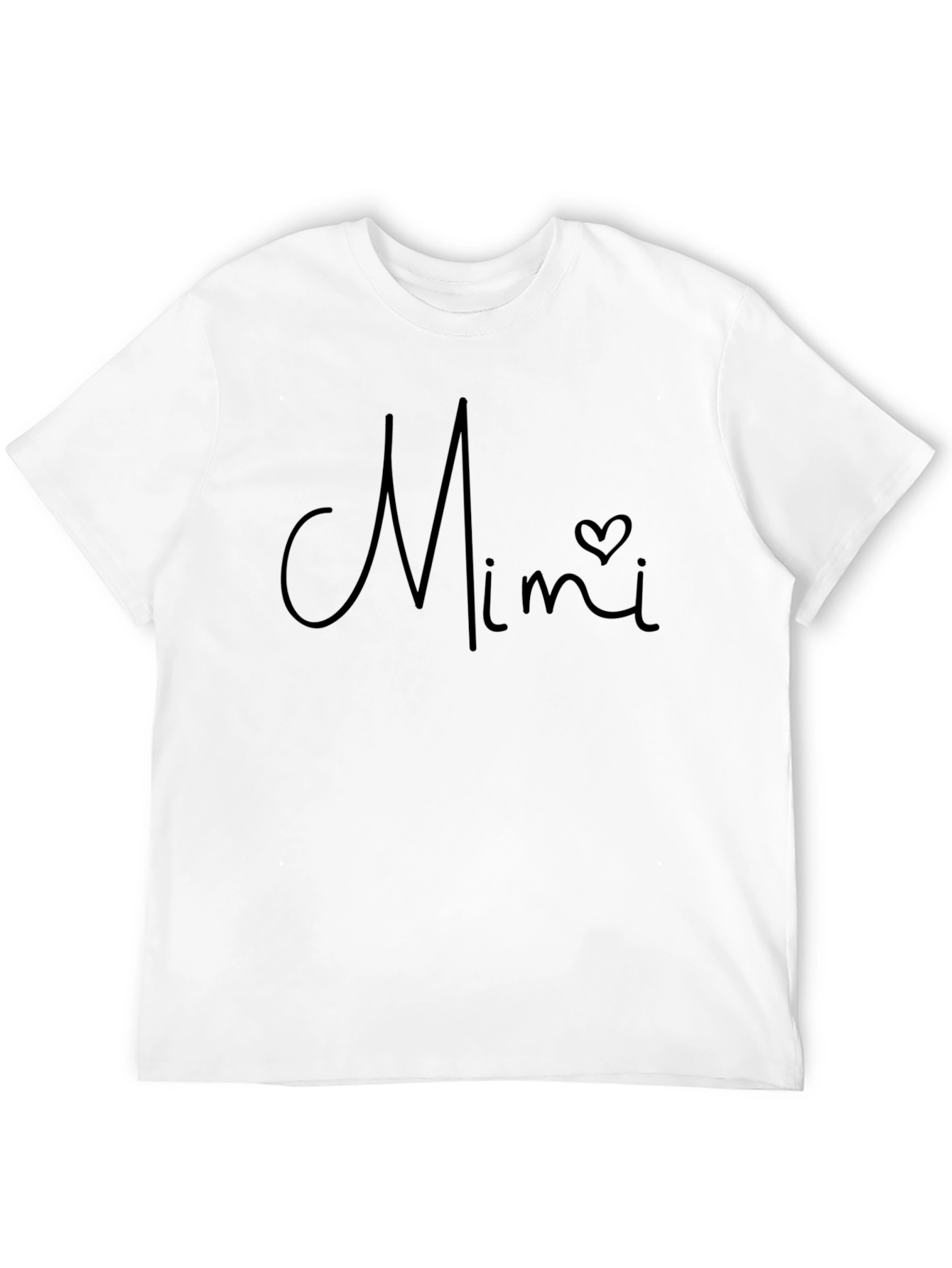 Mimi Heart Graphic Black Tee